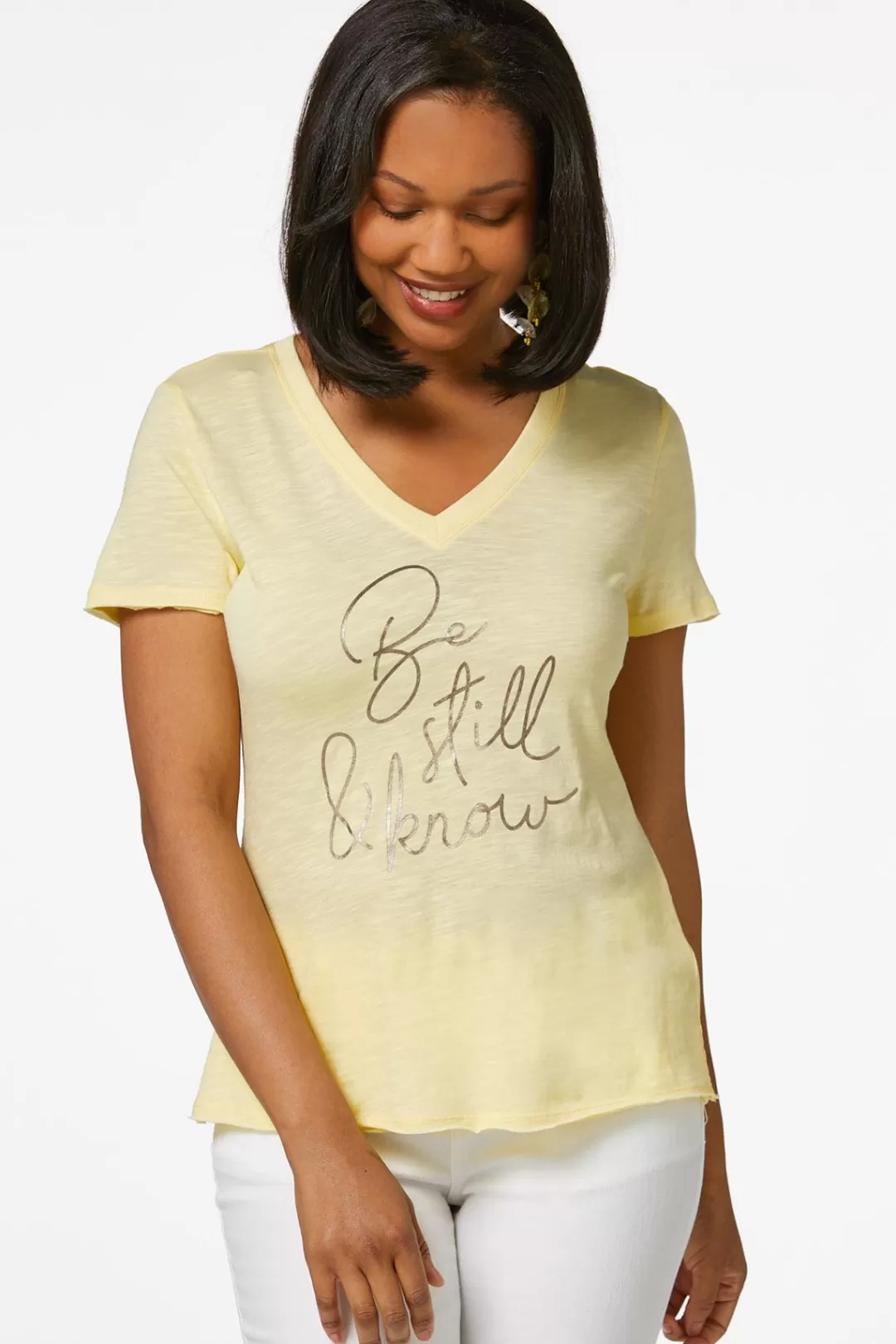 Cato Tops | Be Still And Know Tee