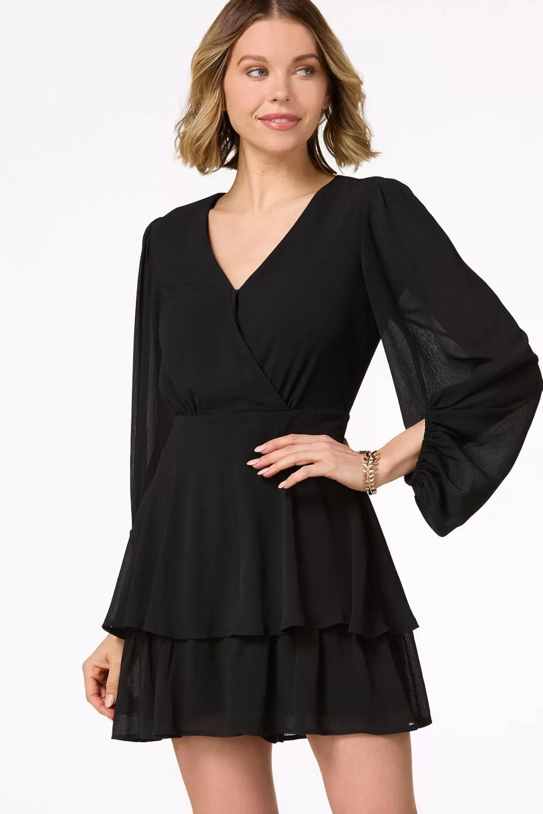 Cato Dresses | Black Ruffled Romper