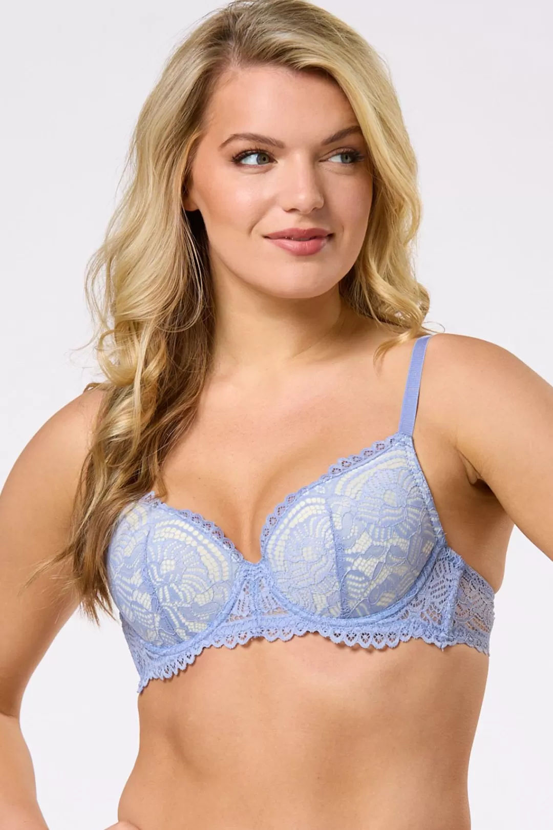 Cato Intimates | Ivory Lace Bra Set