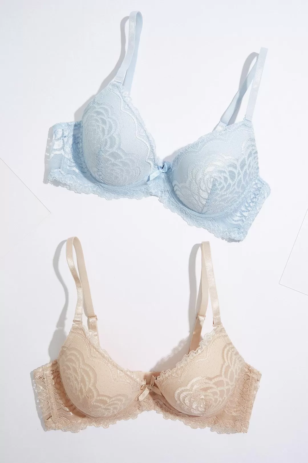 Cato Intimates | Natural Lace Bra Set