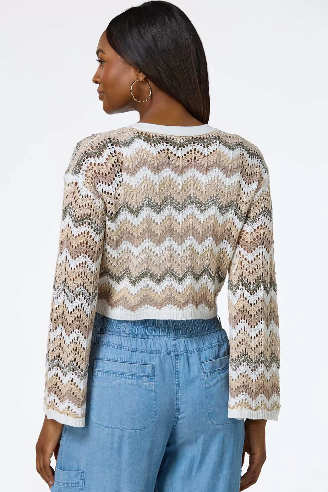 Cato Sweaters | Chevron Sweater Cardigan