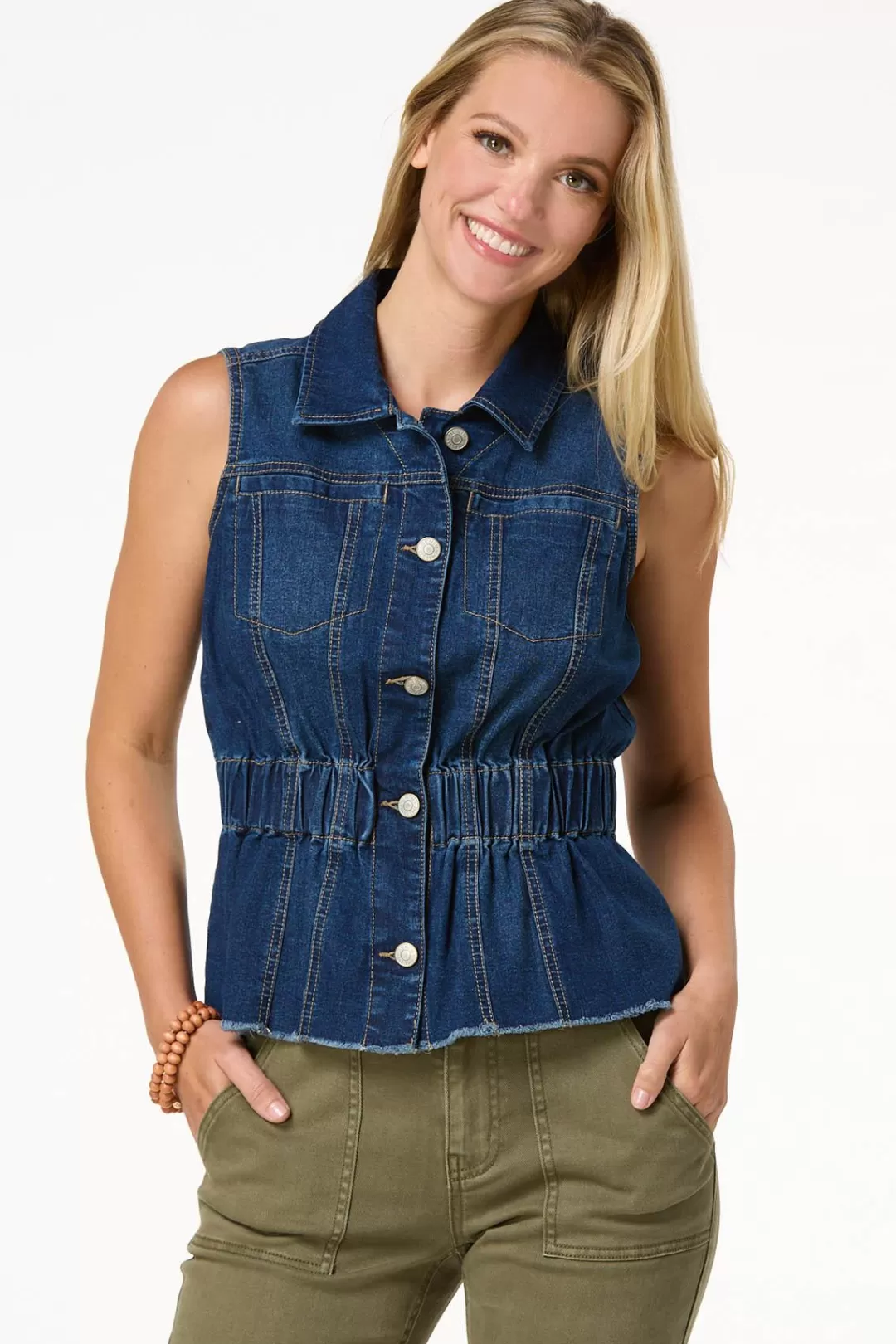 Cato Jackets & Vests | Jeans | Cinched Denim Vest