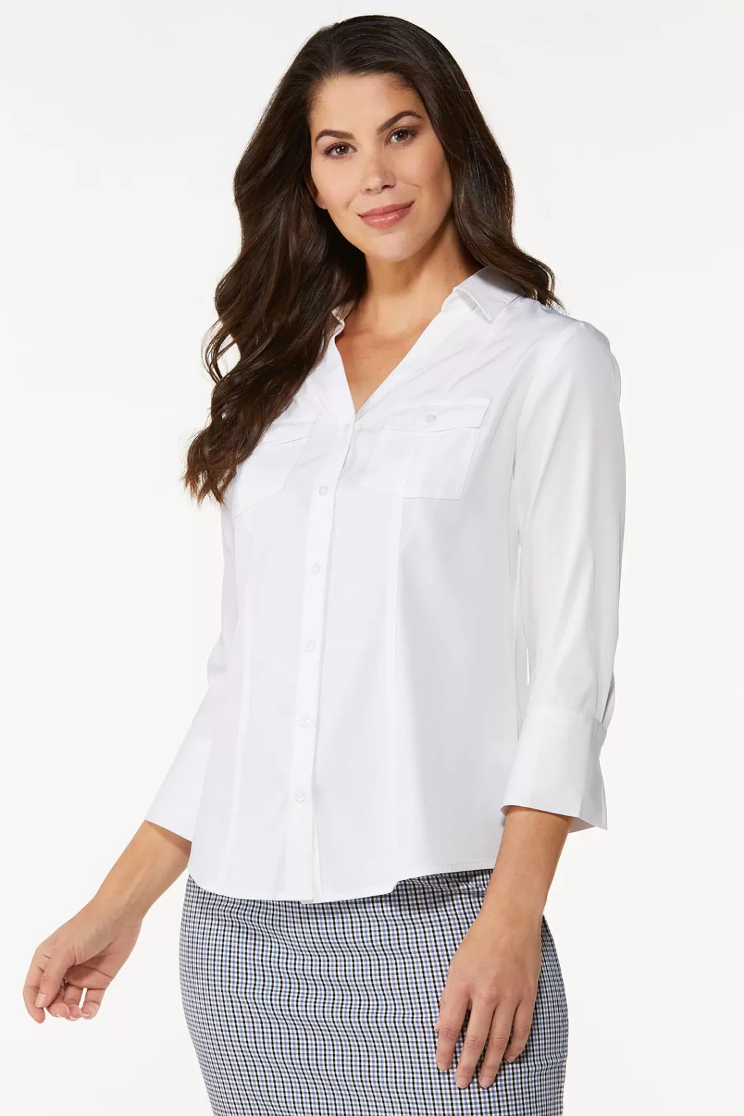 Cato Tops | Classic Button Down Shirt