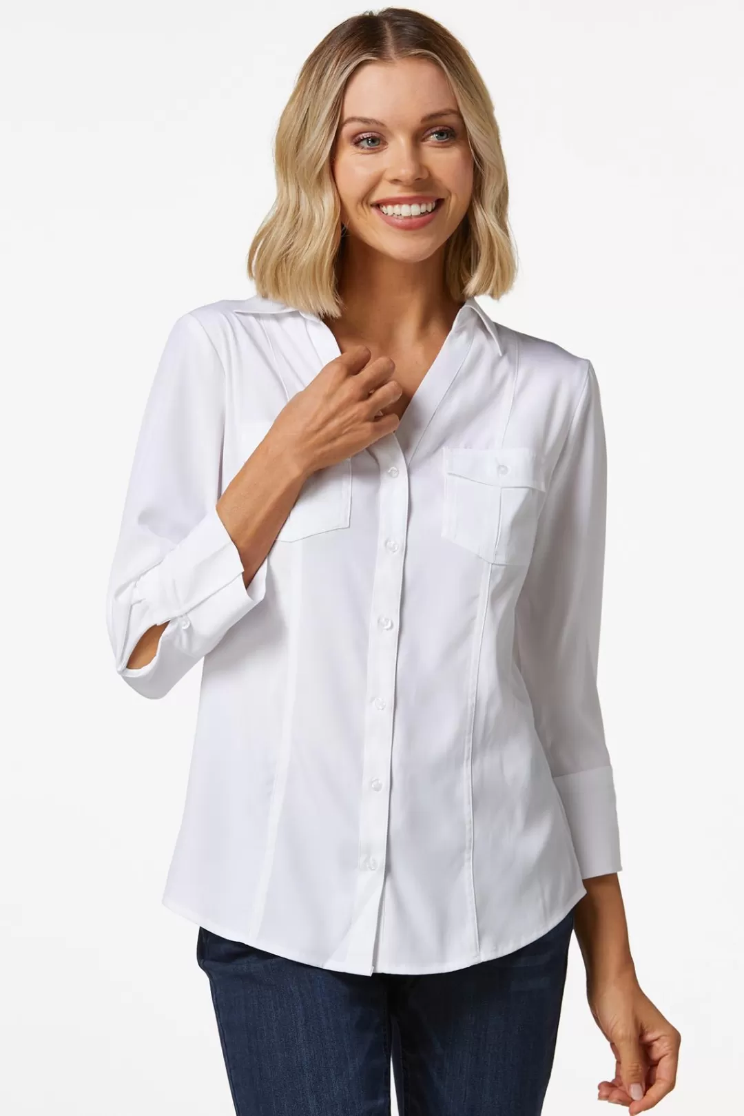 Cato Tops | Classic Button Down Shirt