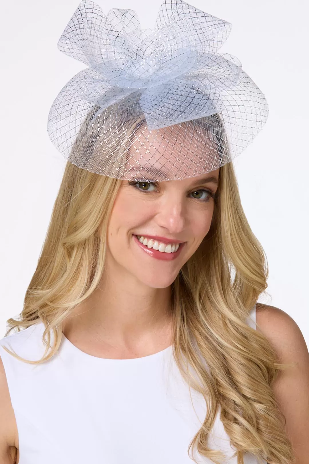 Cato Hats & Hair | Criss Cross Pearl Bow Fascinator