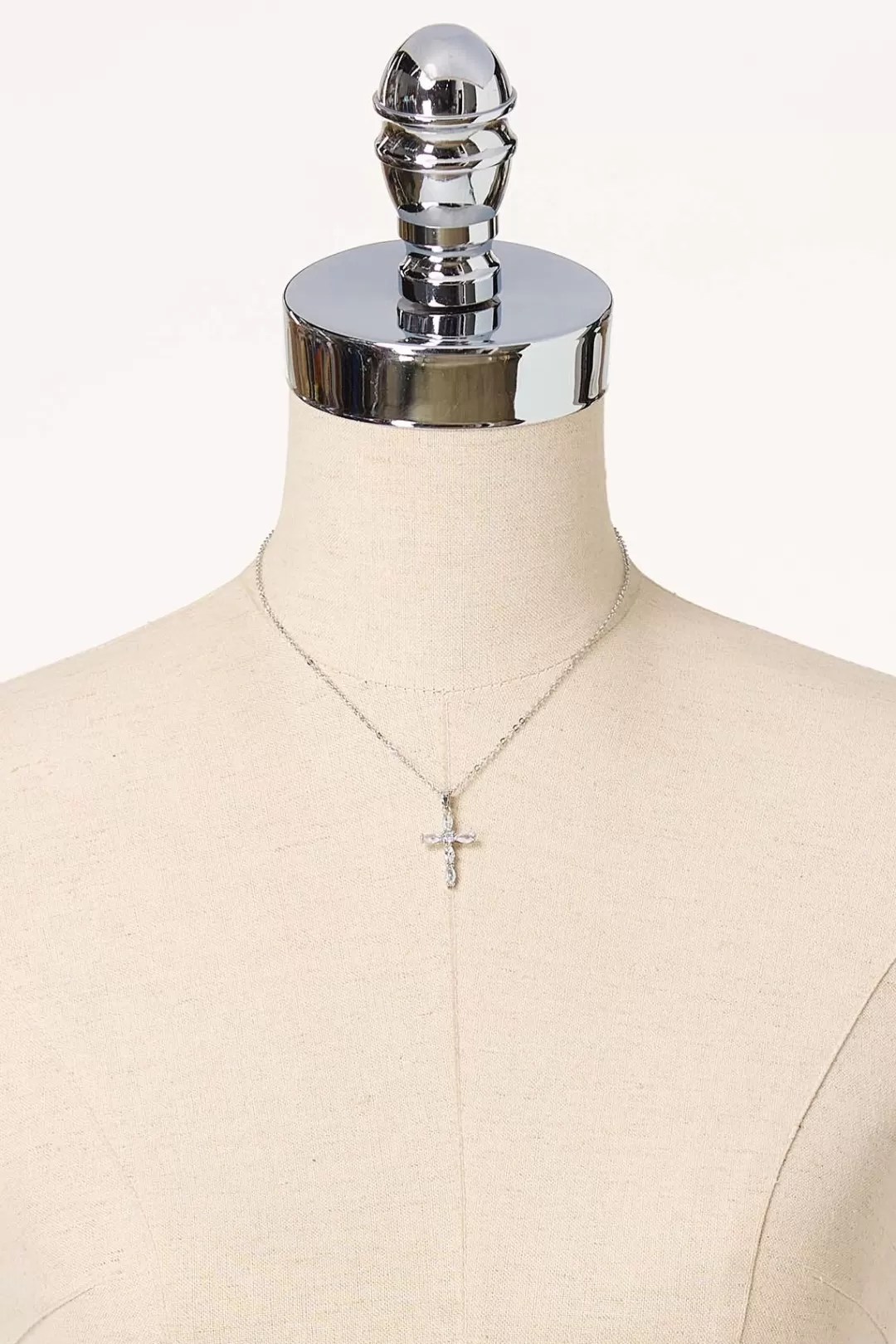 Cato Inspirational | Necklaces | Cubic Zirconia Cross Necklace