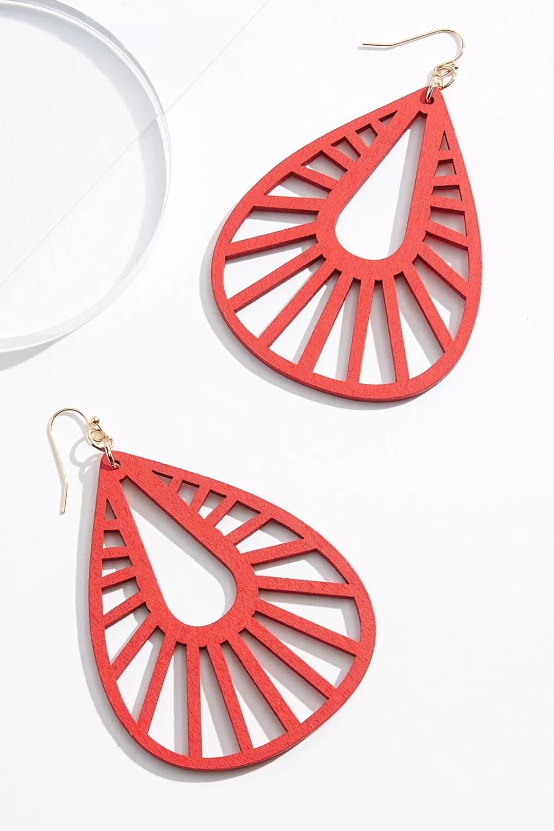 Cato Earrings | Cutout Dangle Wood Earrings