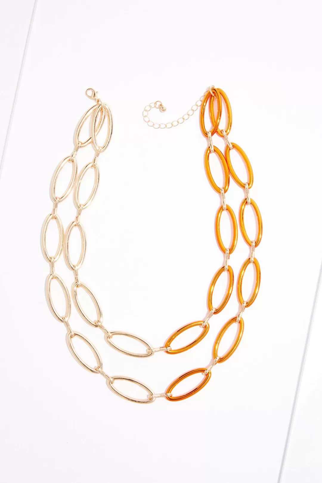 Cato Necklaces | Cutout Oval Link Necklace