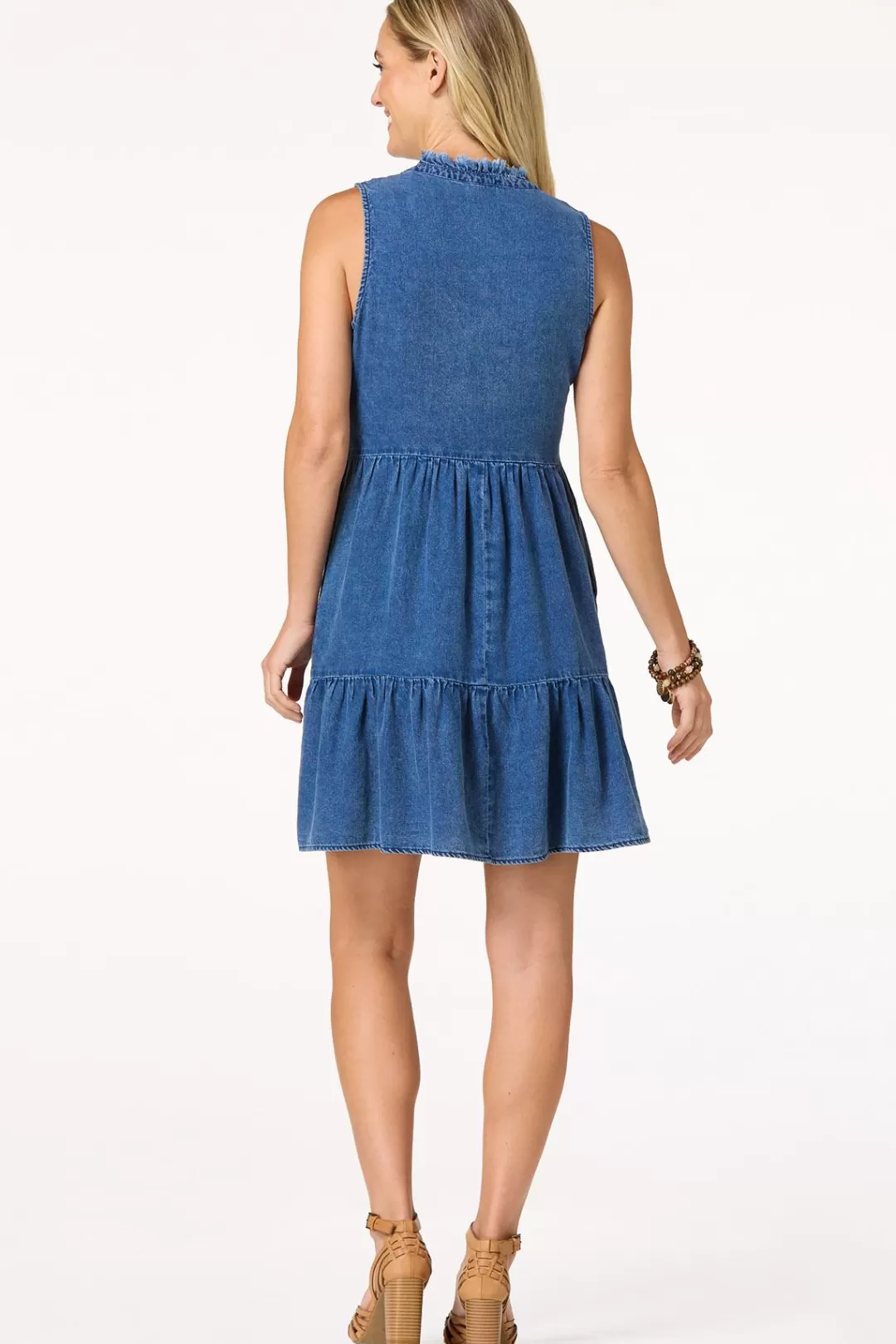 Cato Dresses | Denim Babydoll Dress