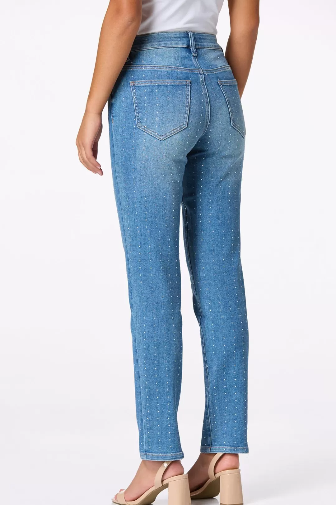 Cato Jeans | Embellished Mid Rise Jeans