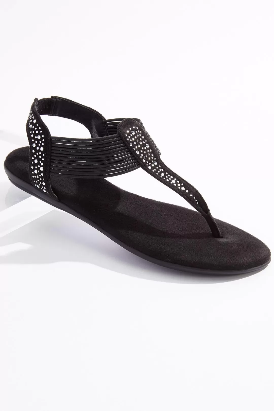 Cato Sandals | Embellished Stretch Sandals