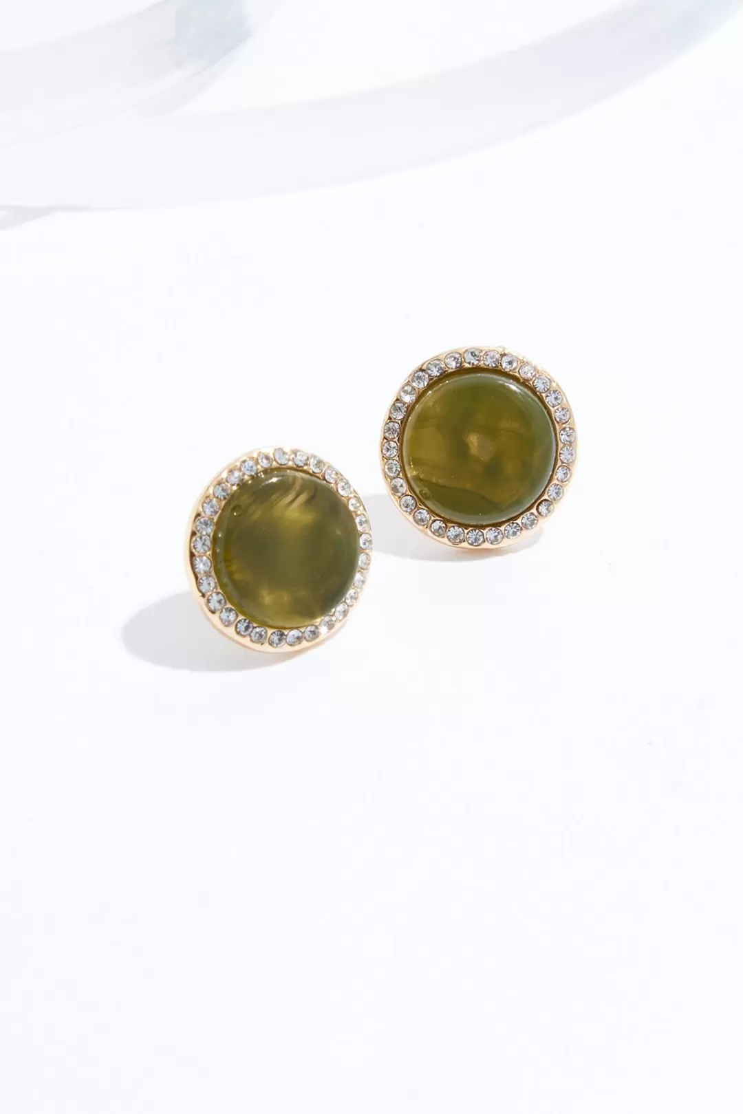 Cato Earrings | Everyday Lucite Button Earrings