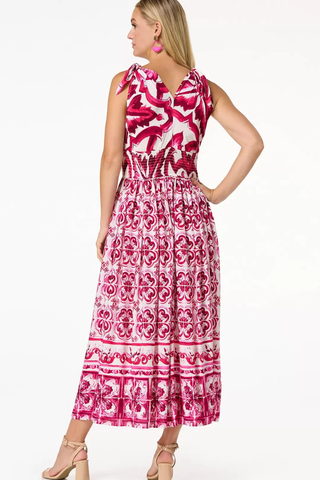 Cato Dresses | Floral Tile Maxi Dress