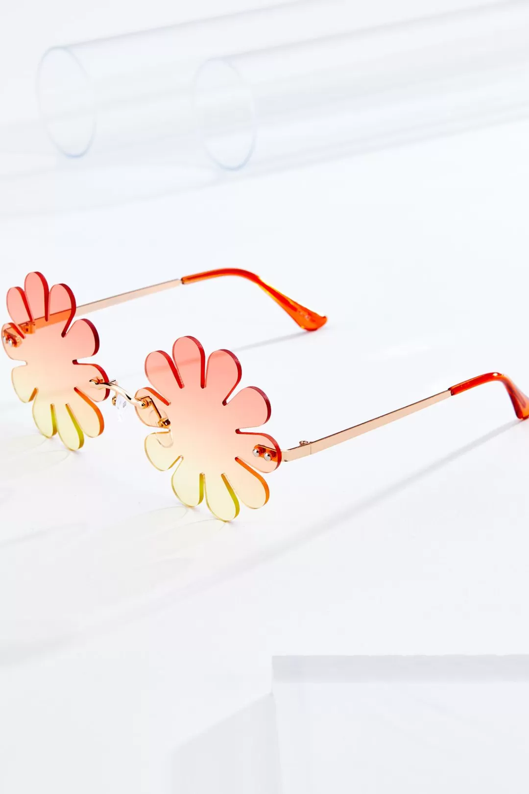 Cato Sunglasses | Flower Rimless Sunglasses