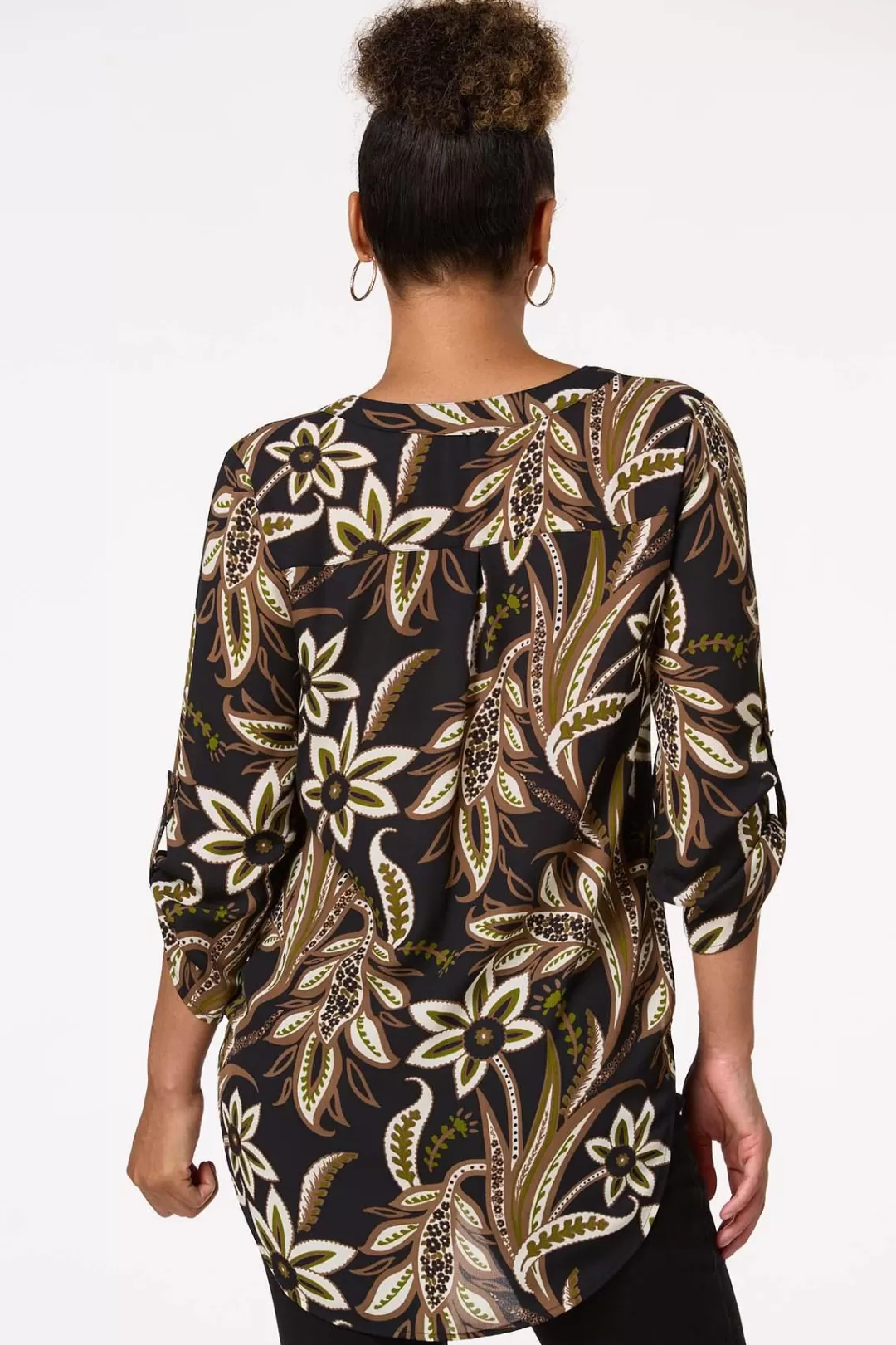 Cato Tops | Forest Floral Tunic