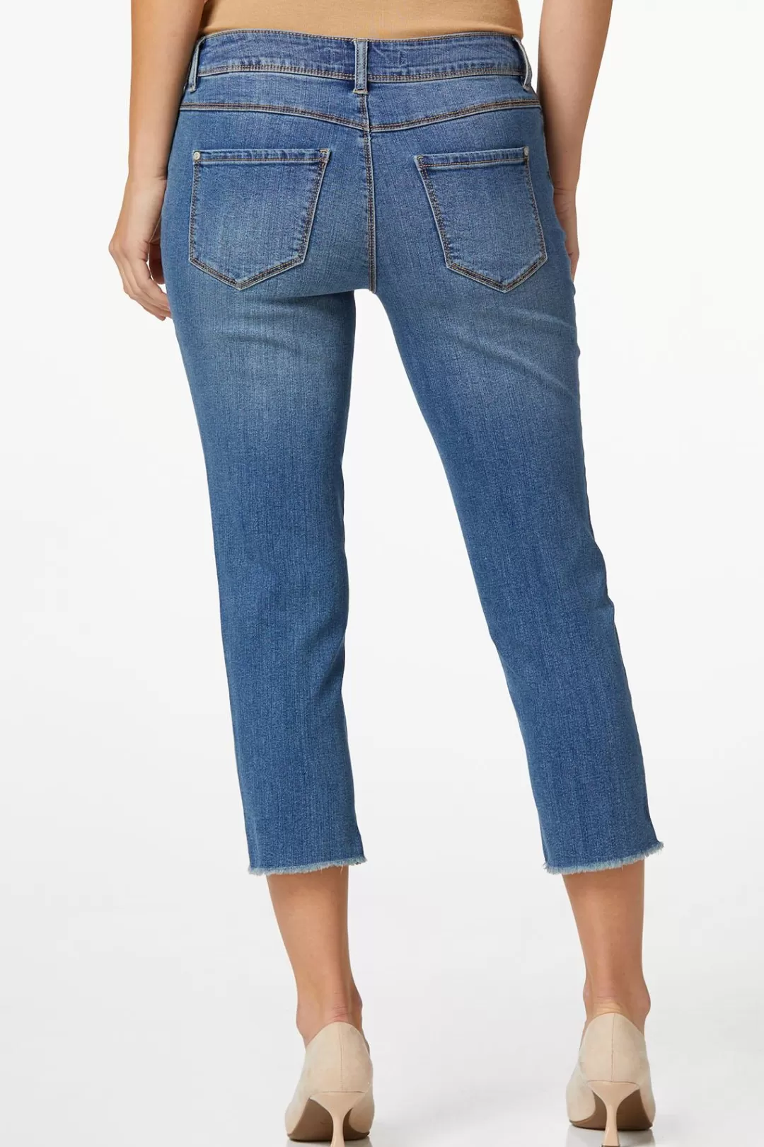 Cato Jeans | Girlfriend Frayed Hem Jeans