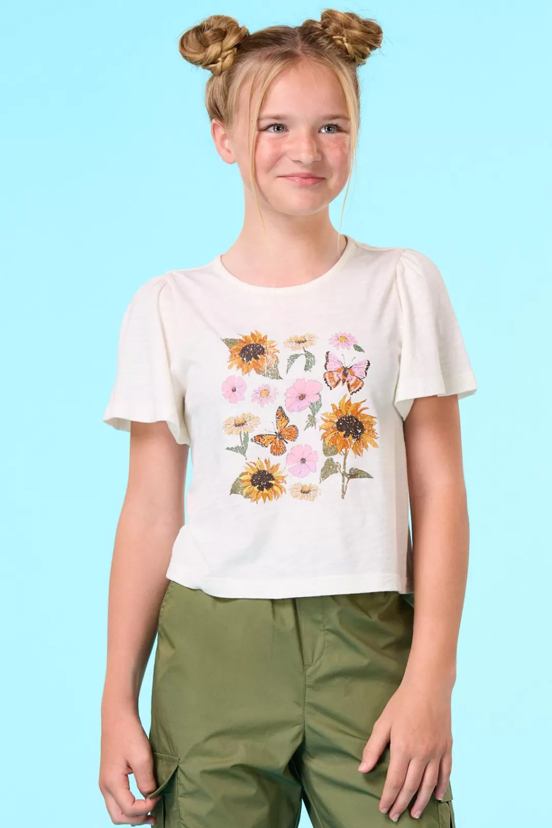 Cato Tops & Jackets | Girls Floral Sunflower Tee