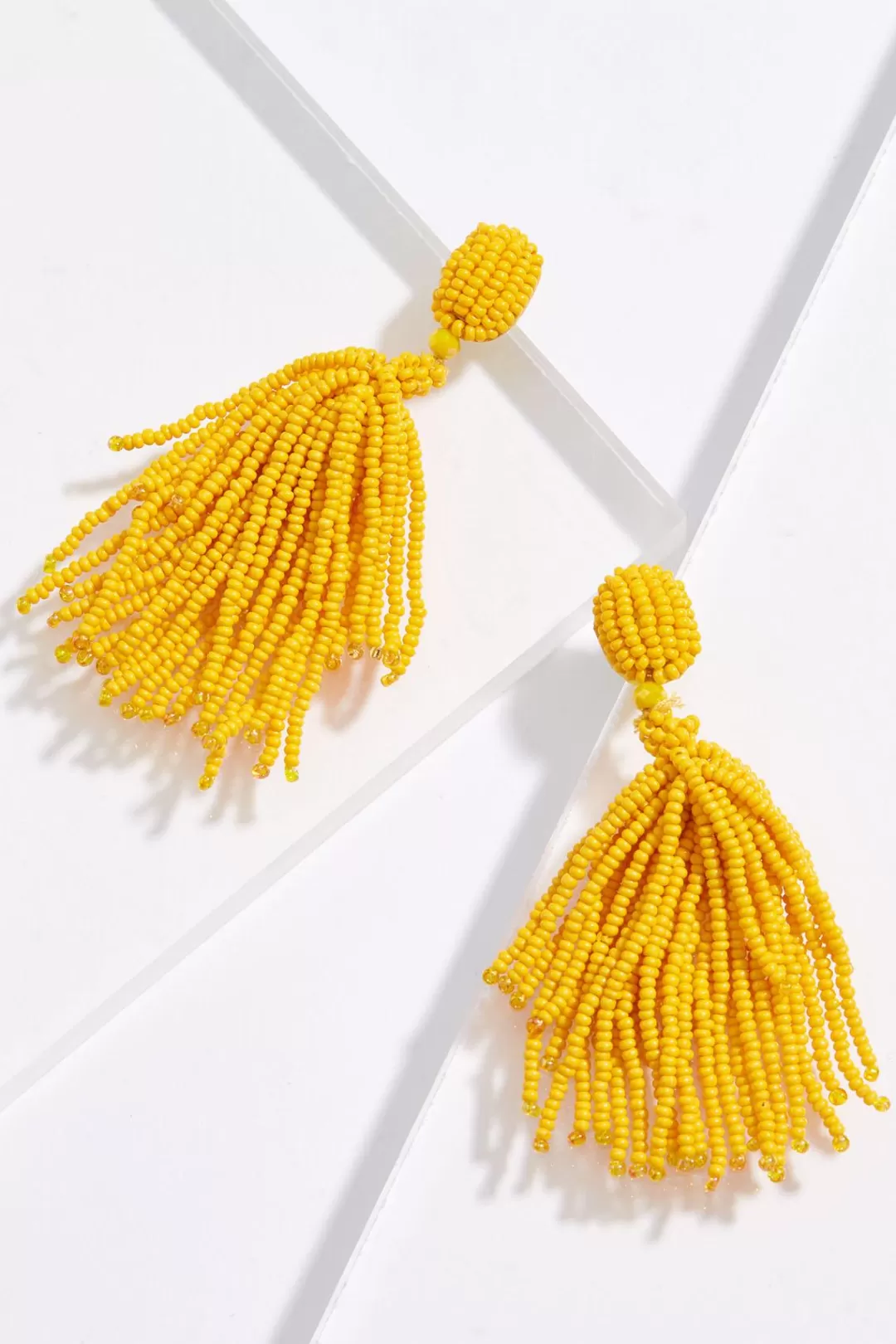 Cato Earrings | Golden Seed Bead Earrings