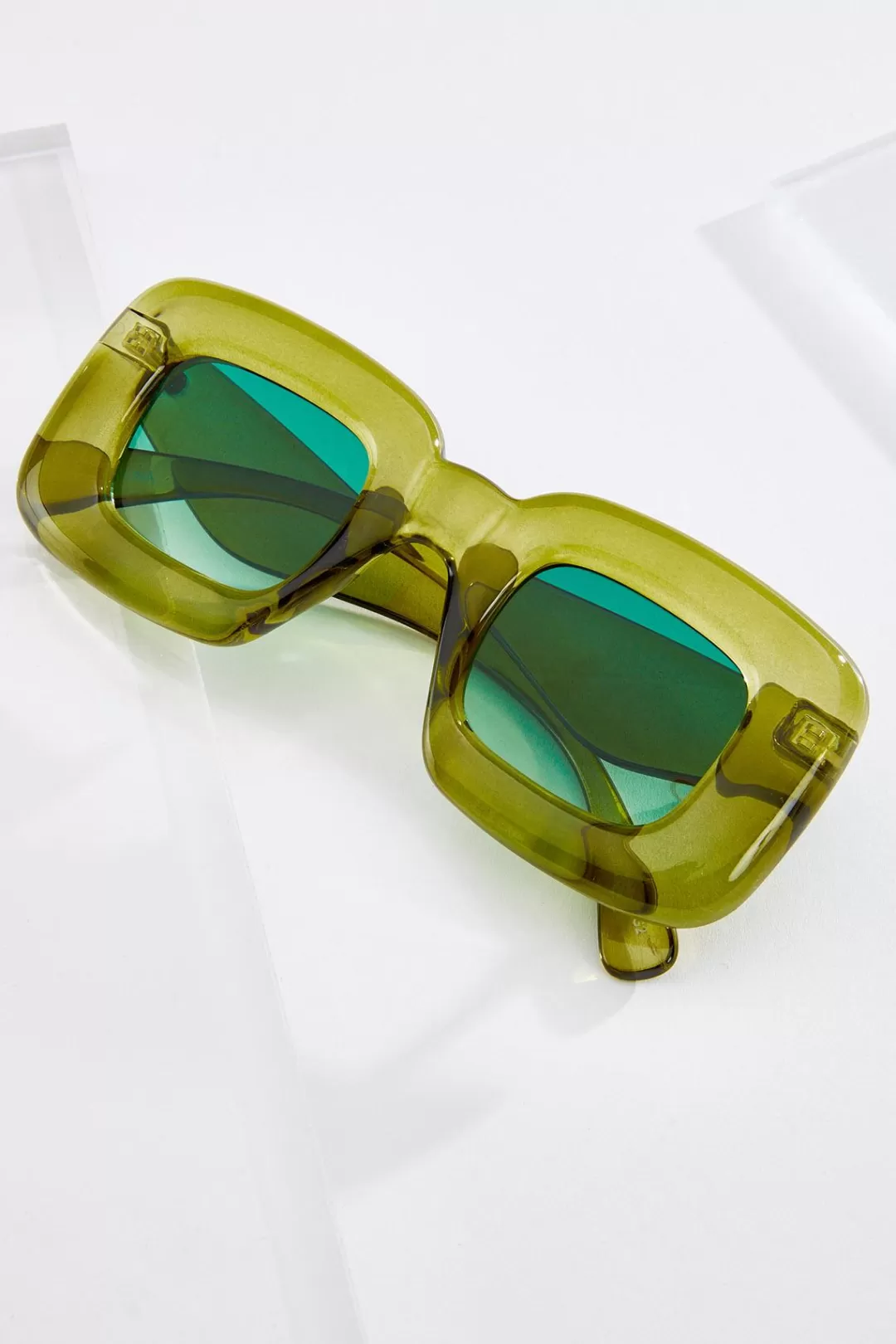 Cato Sunglasses | Green Bubble Sunglasses