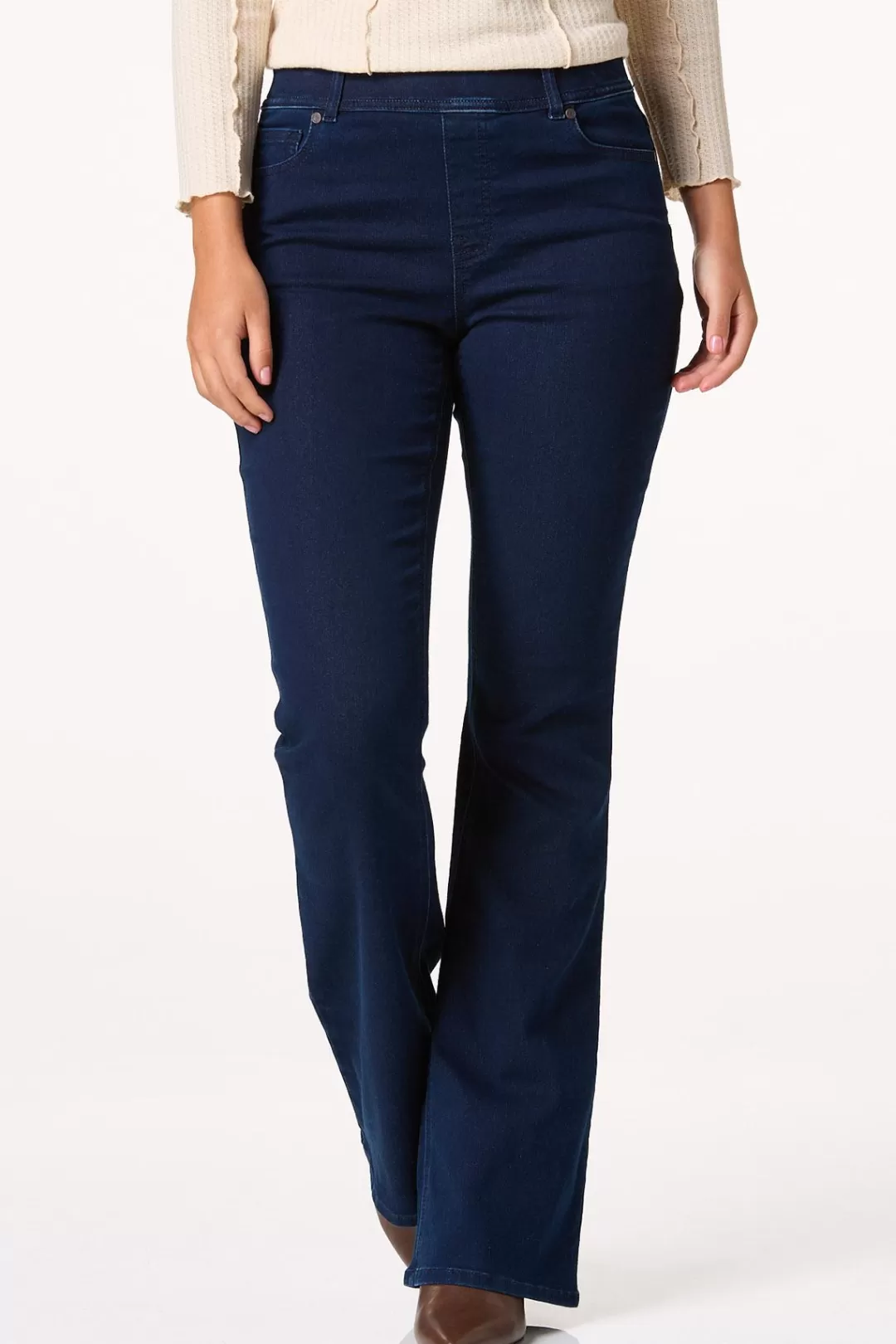 Cato Jeans | High Rise Pull- On Flare Leg Jeans