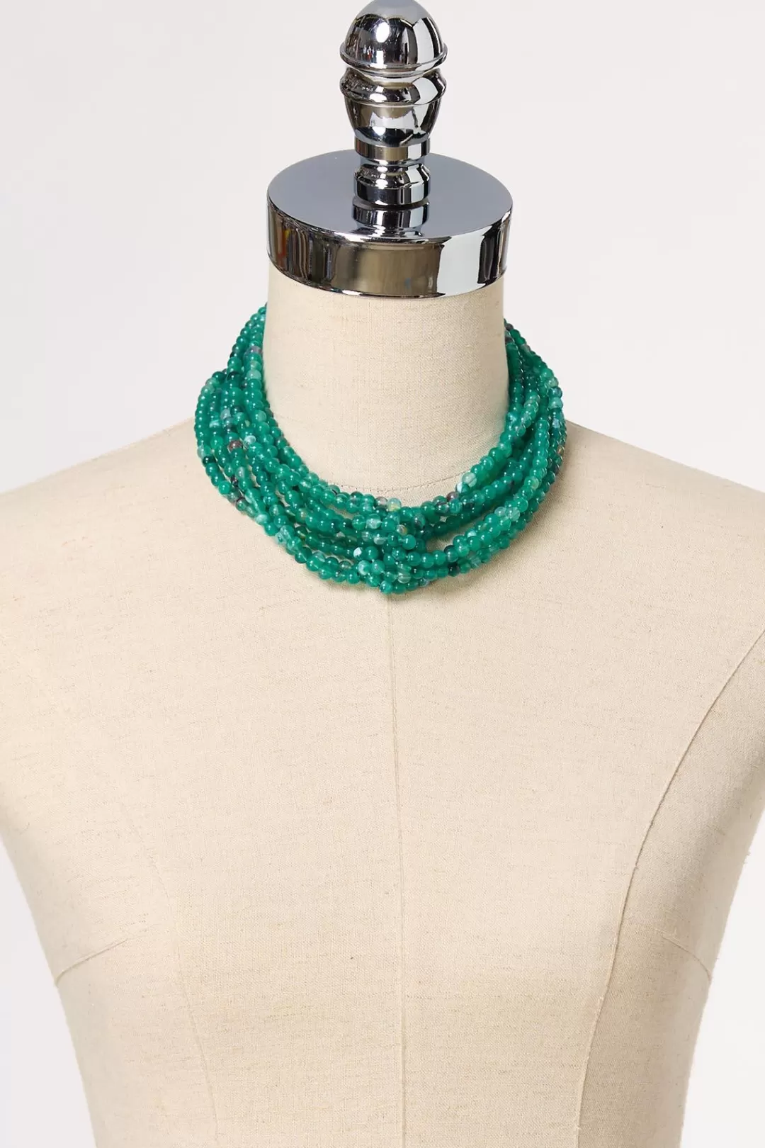 Cato Necklaces | Knotted Lucite Bead Necklace