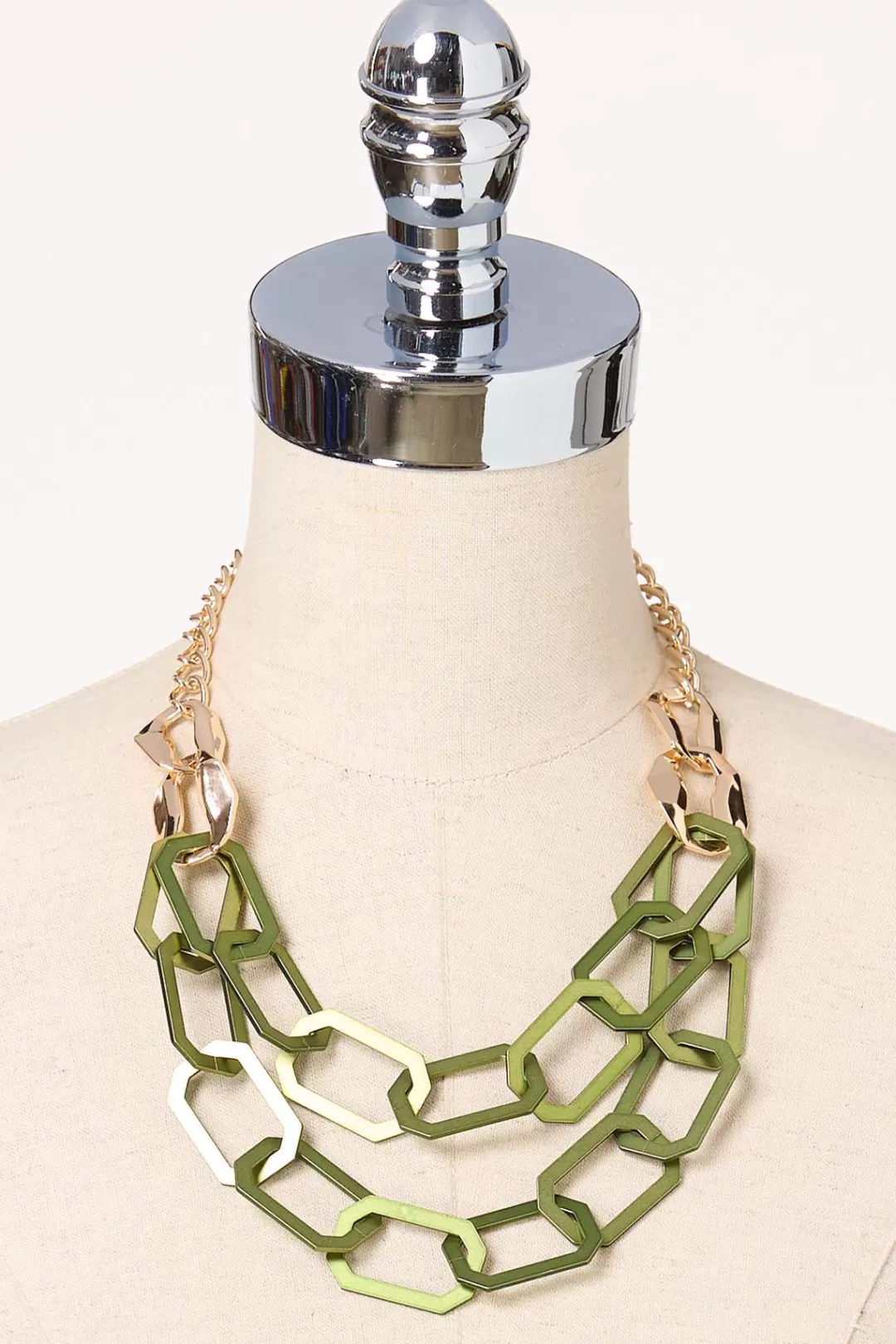 Cato Necklaces | Linked Layer Short Necklace