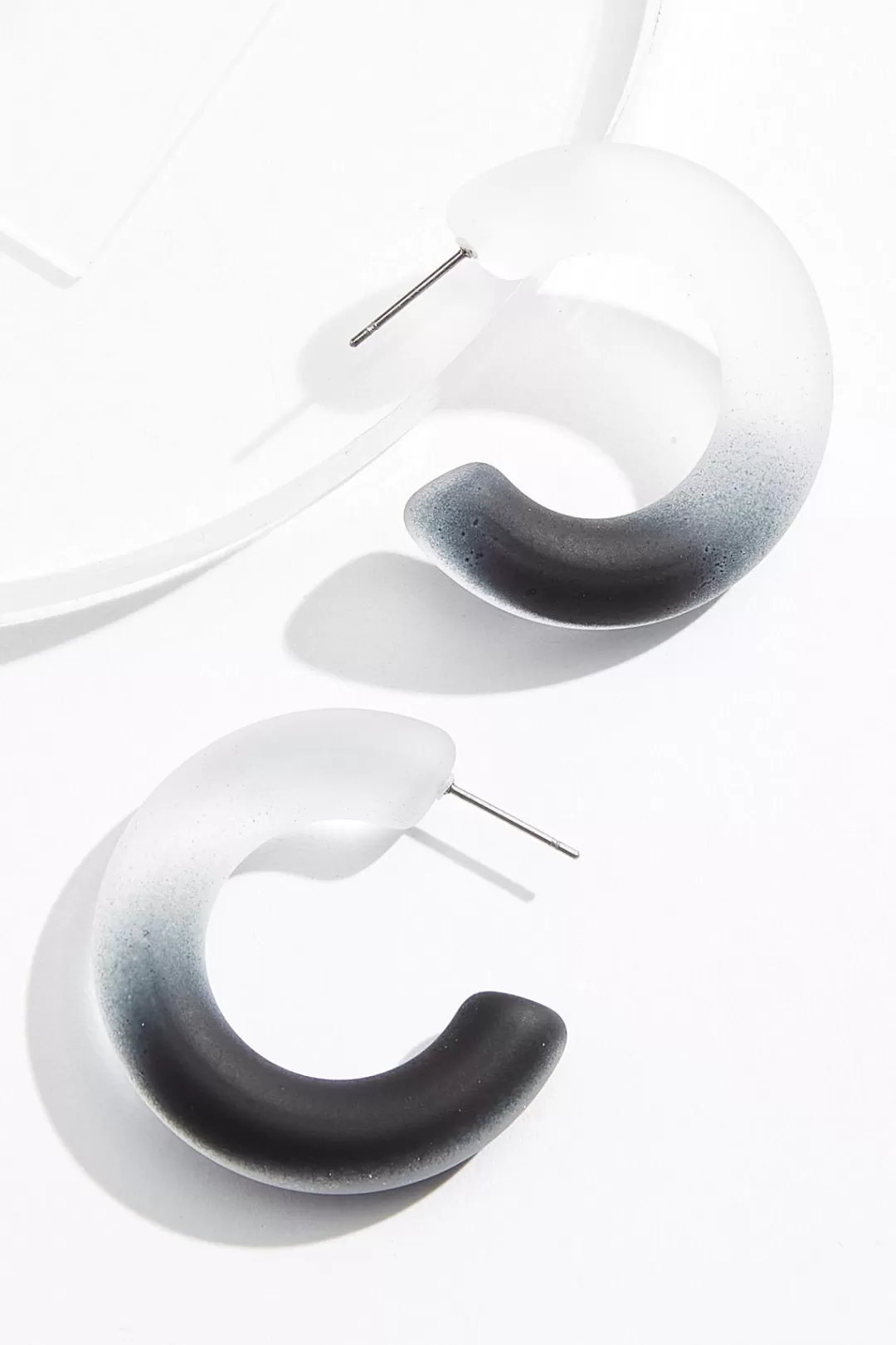 Cato Earrings | Lucite Gradient Hoop Earrings