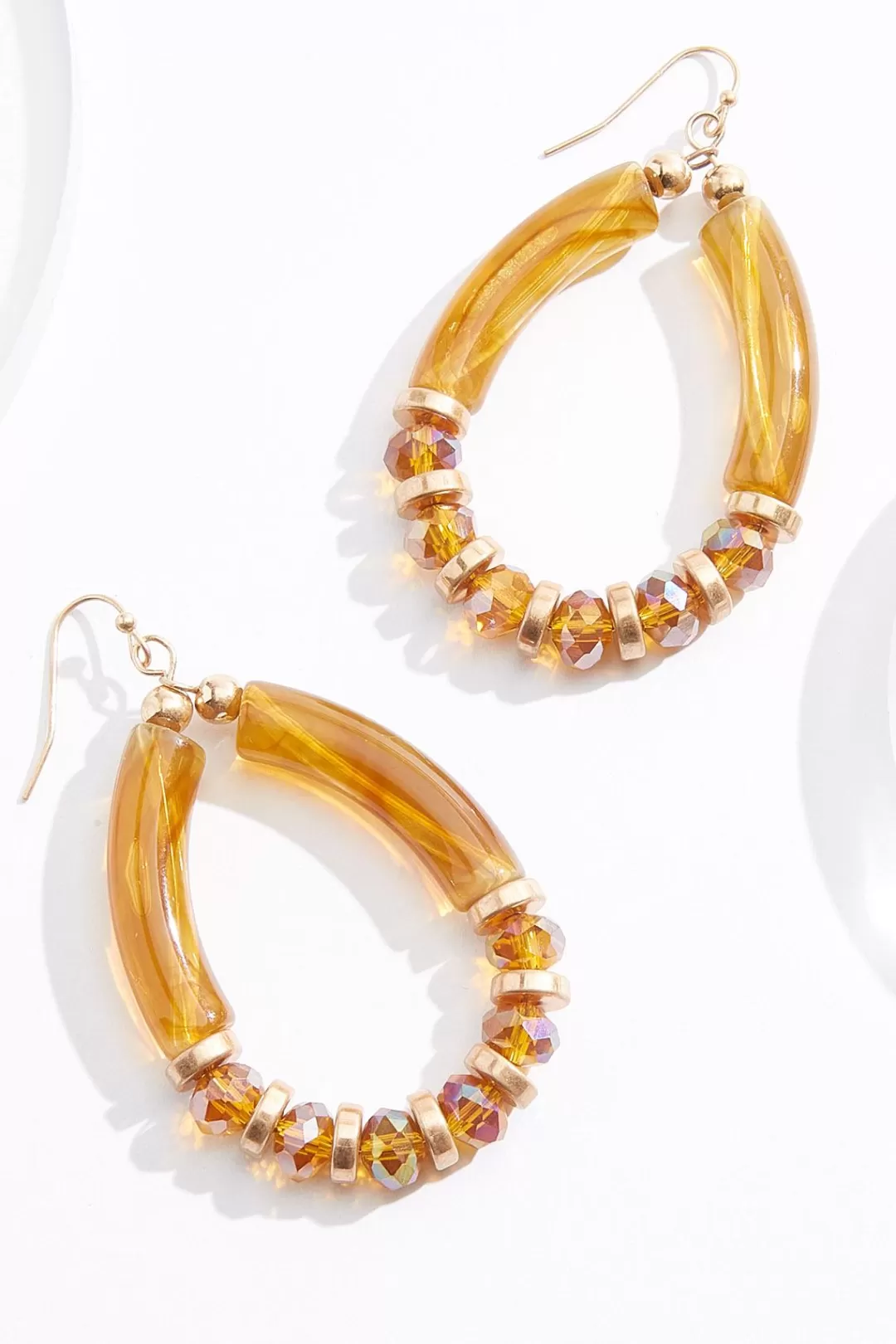 Cato Earrings | Lucite Resin Tear Earrings