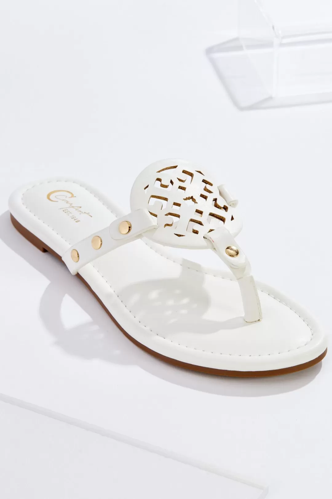 Cato Sandals | Medallion Sandals