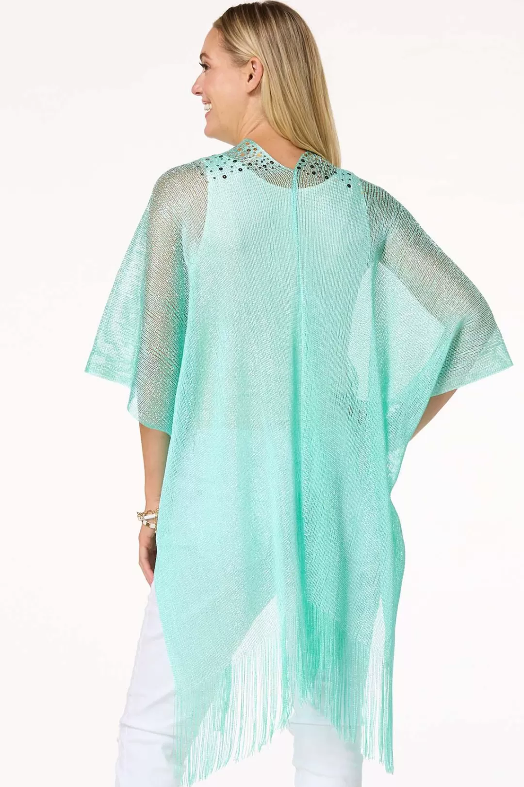 Cato Cover Ups | Tops | Metallic Sequin Kimono