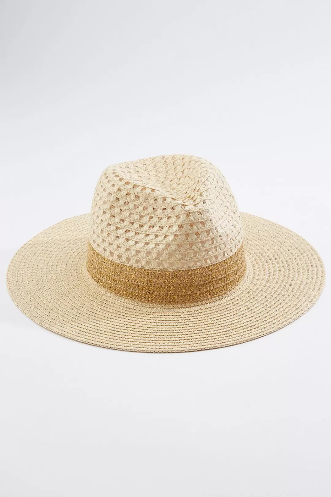 Cato Hats & Hair | Metallic Straw Band Panama Hat