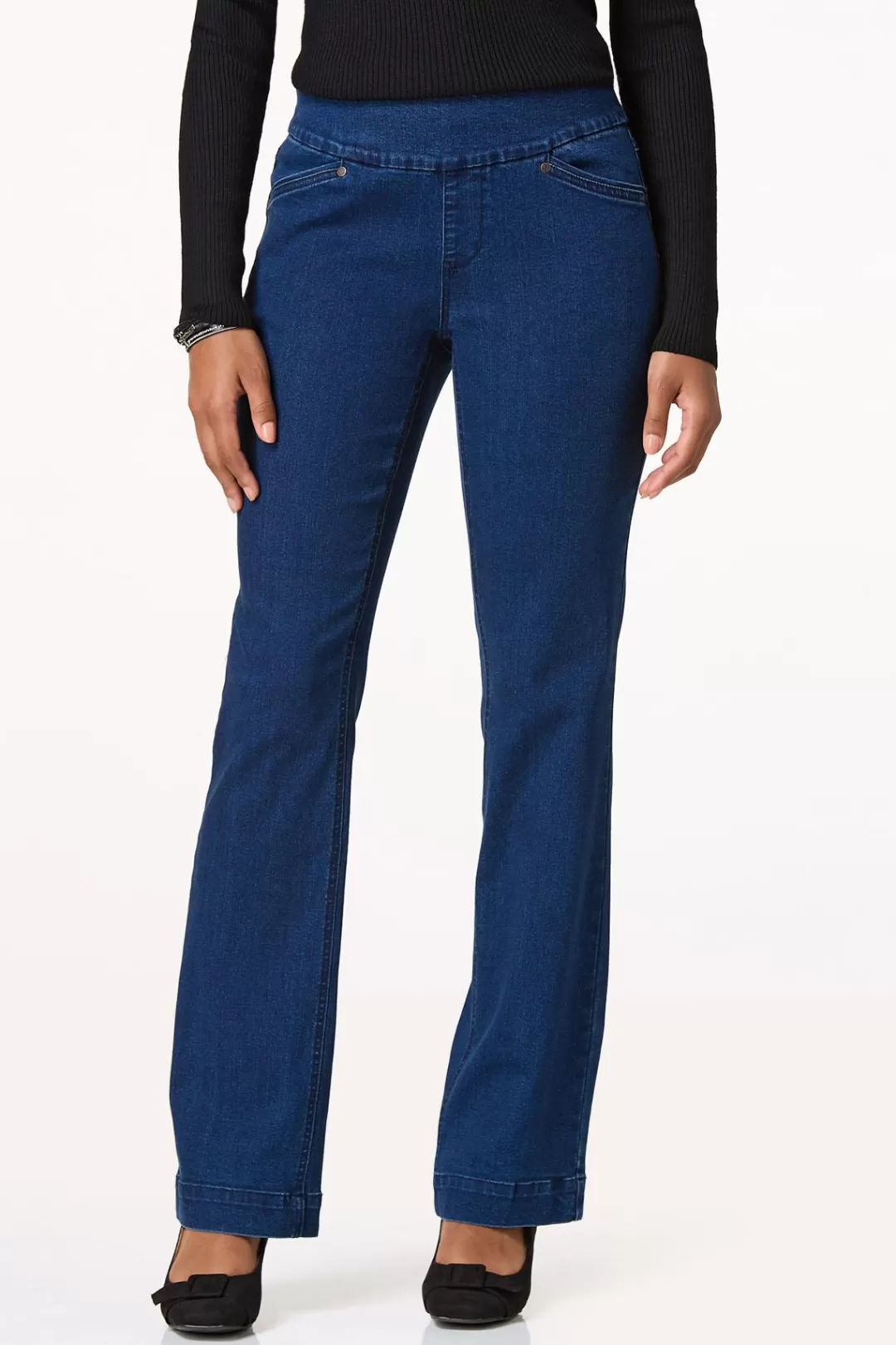 Cato Jeans | Mid Rise Pull- On Trouser Jeans