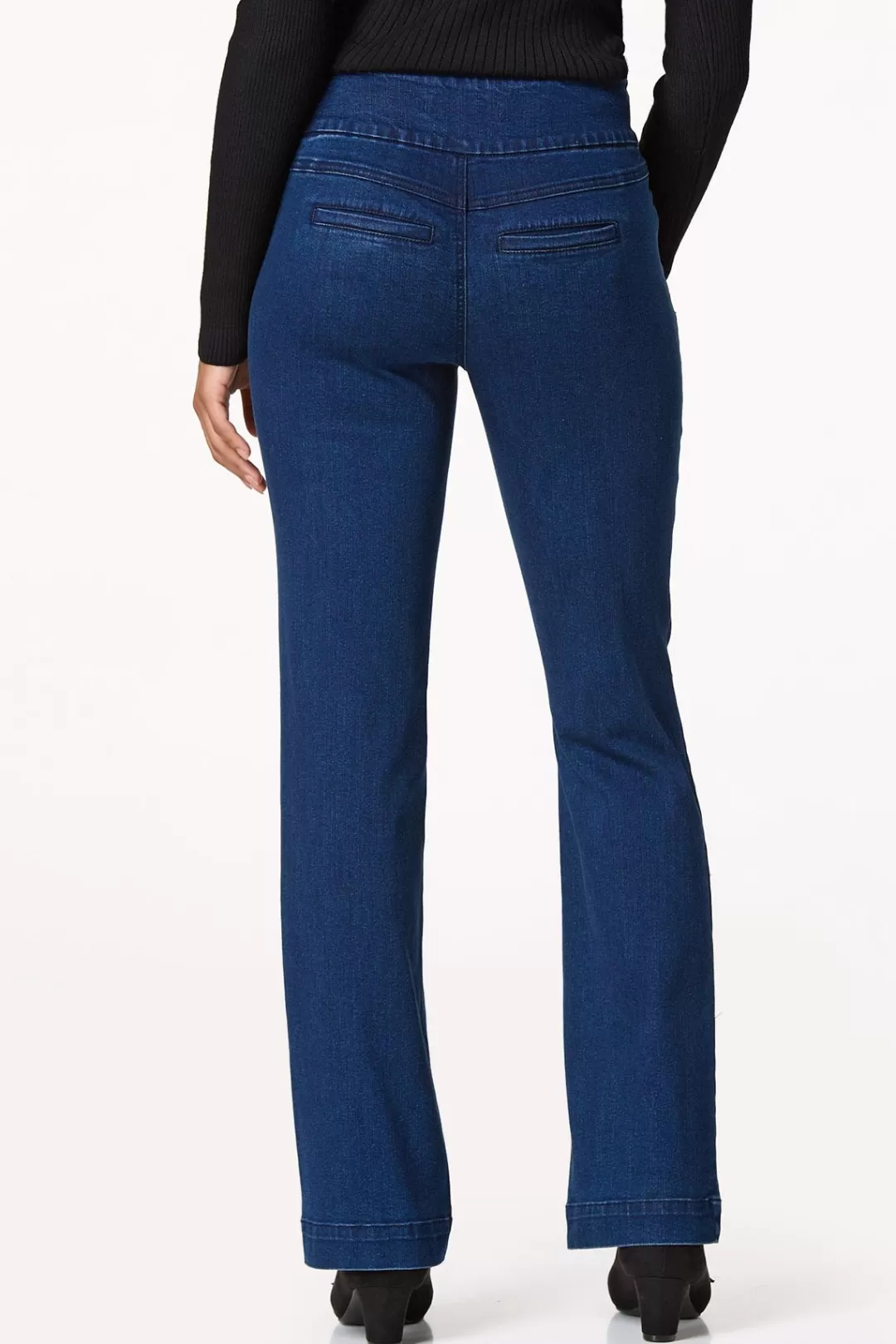 Cato Jeans | Mid Rise Pull- On Trouser Jeans