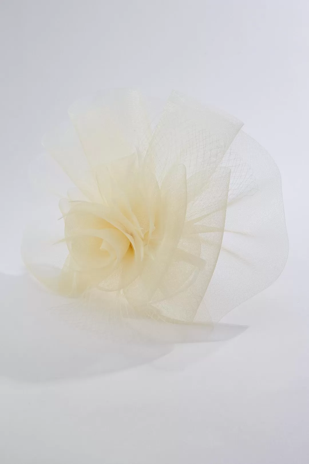 Cato Hats & Hair | Mixed Netting Ivory Fascinator