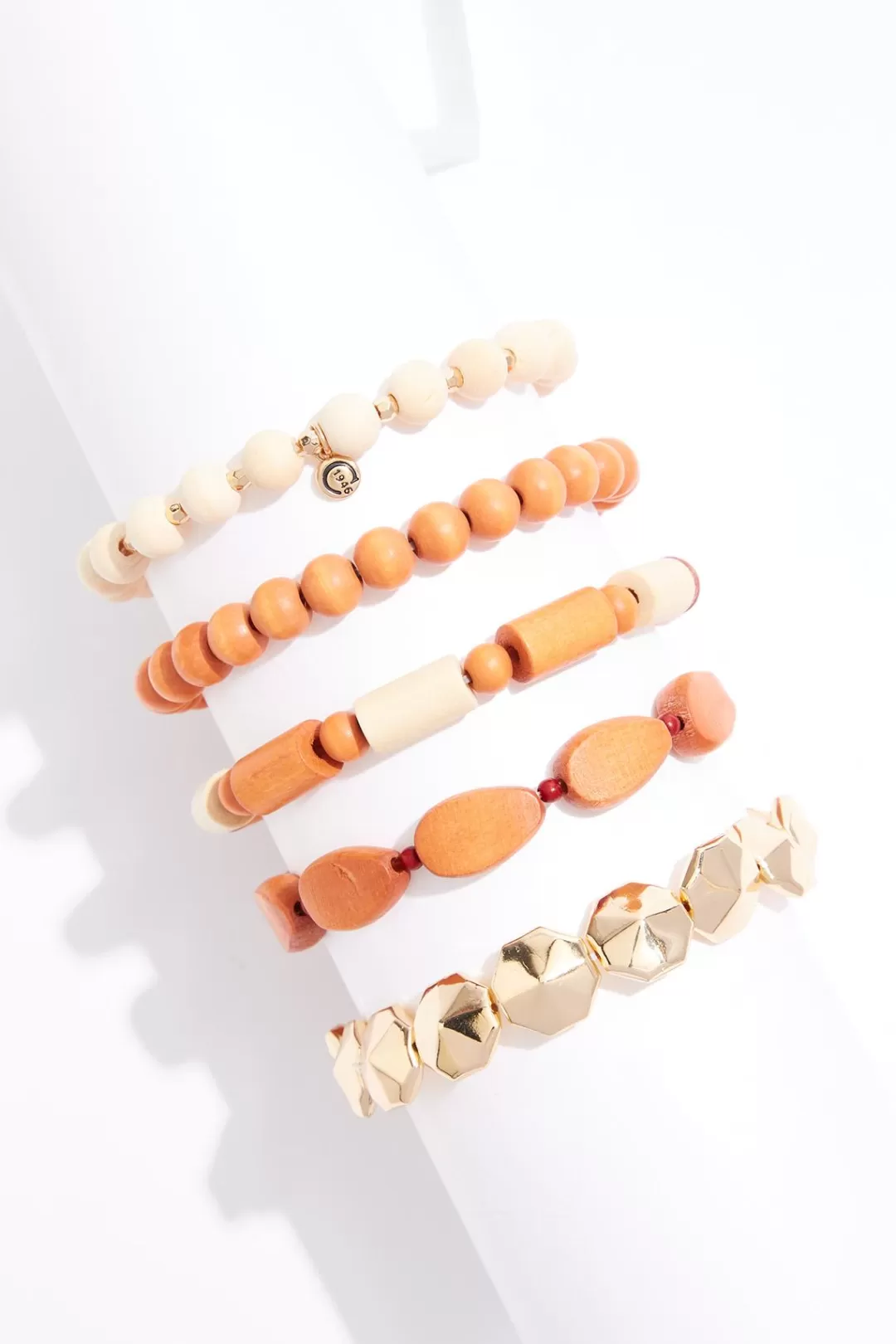 Cato Bracelets | Mixed Tone Wood Bracelet Set