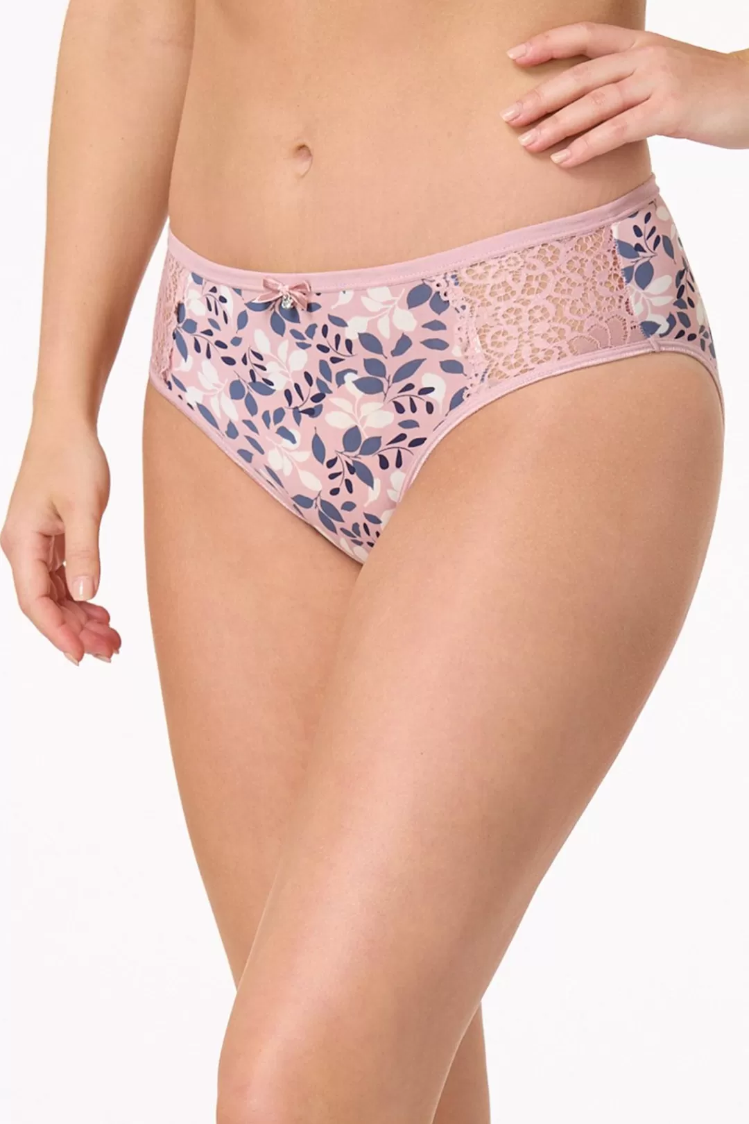 Cato Intimates | Navy Print Ivory Panty Set