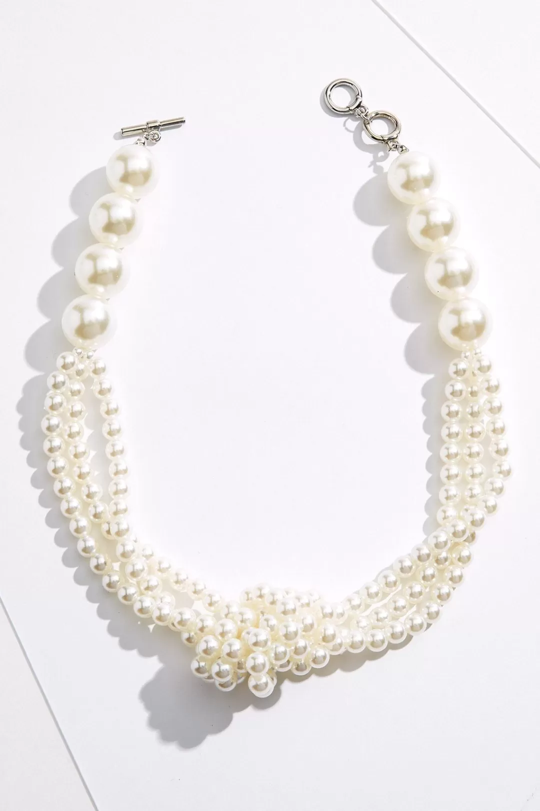 Cato Social Occasion | Necklaces | Pearl Knotted Short Necklace