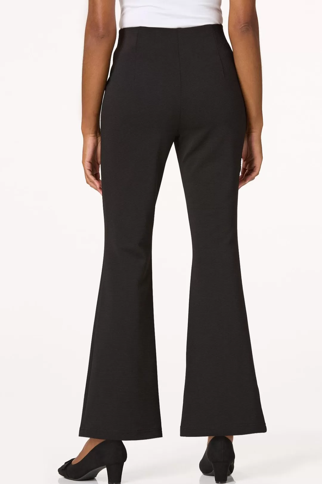 Cato Petites | Pants | Petite Ribbed Split Hem Flare Pants