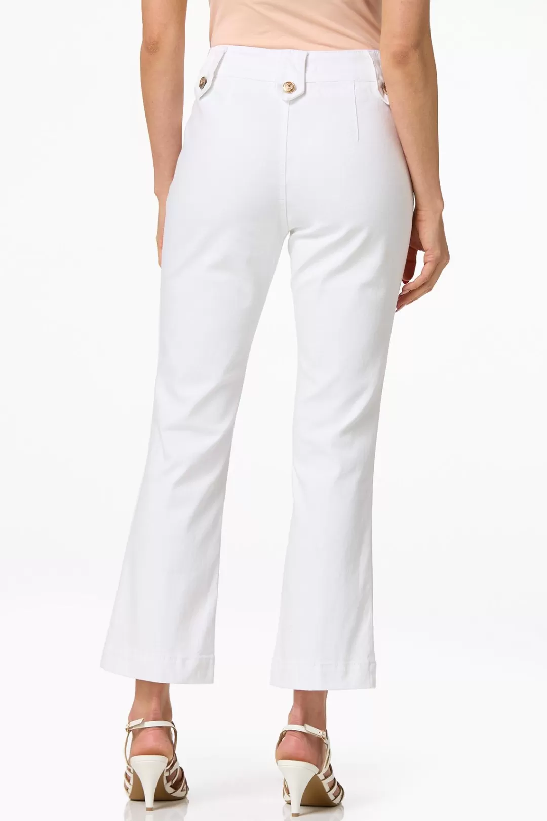 Cato Petites | Jeans | Petite White Sailor Button Jeans