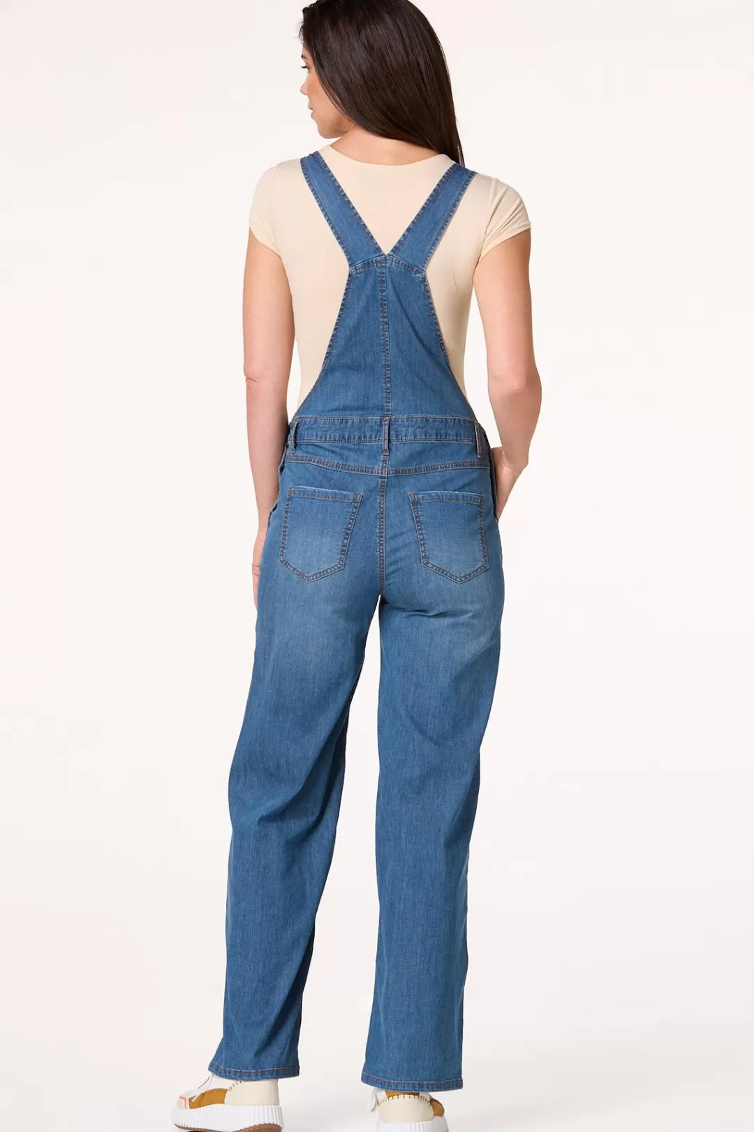 Cato Petites | Jeans | Petite Wide Leg Denim Overalls