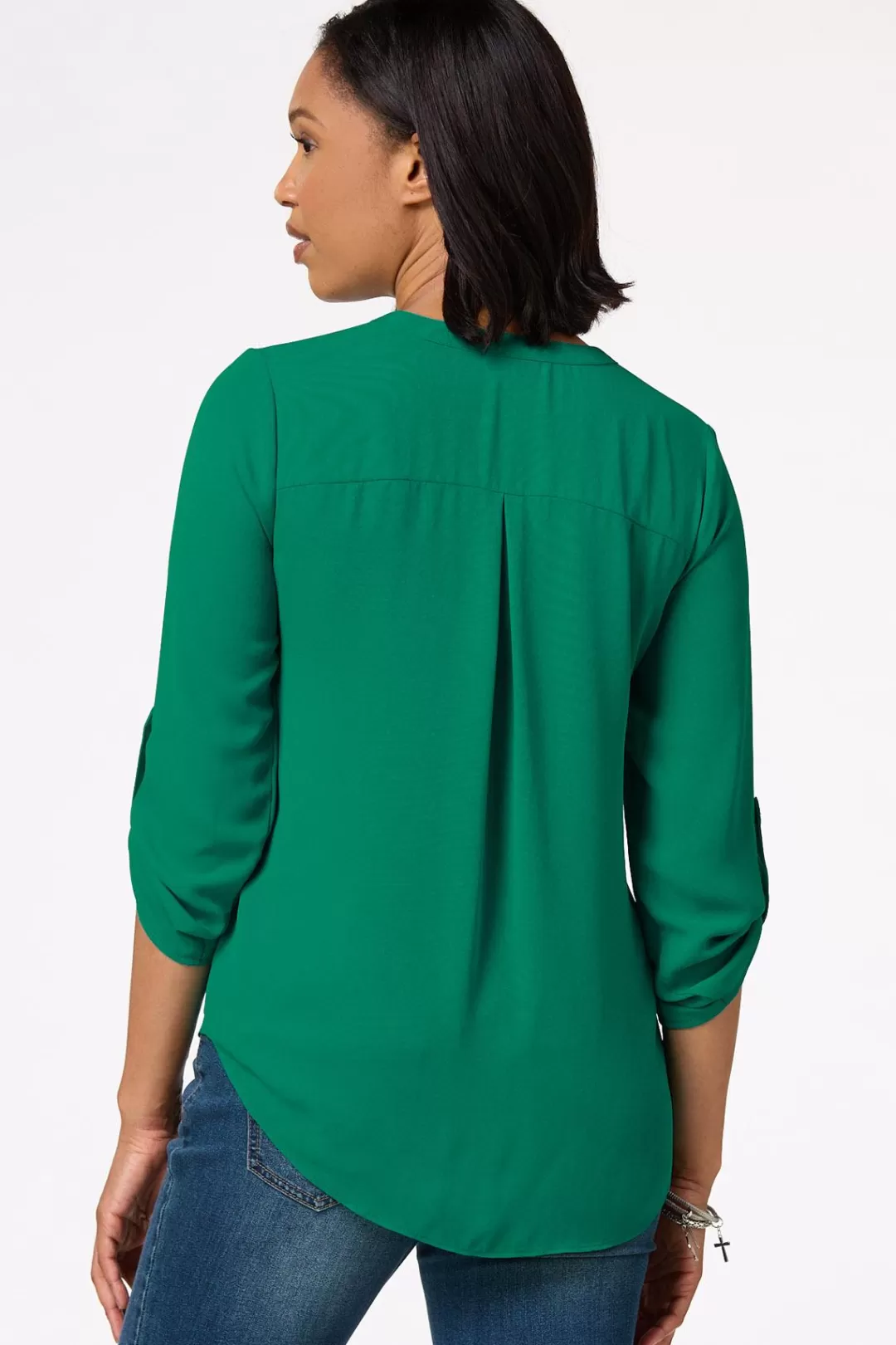 Cato Petites | Tops | Petite Zip Front Equipment Top