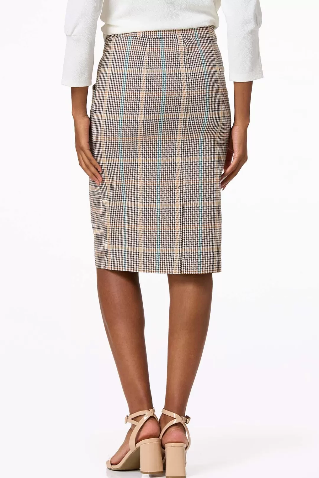 Cato Skirts | Plaid Pencil Skirt