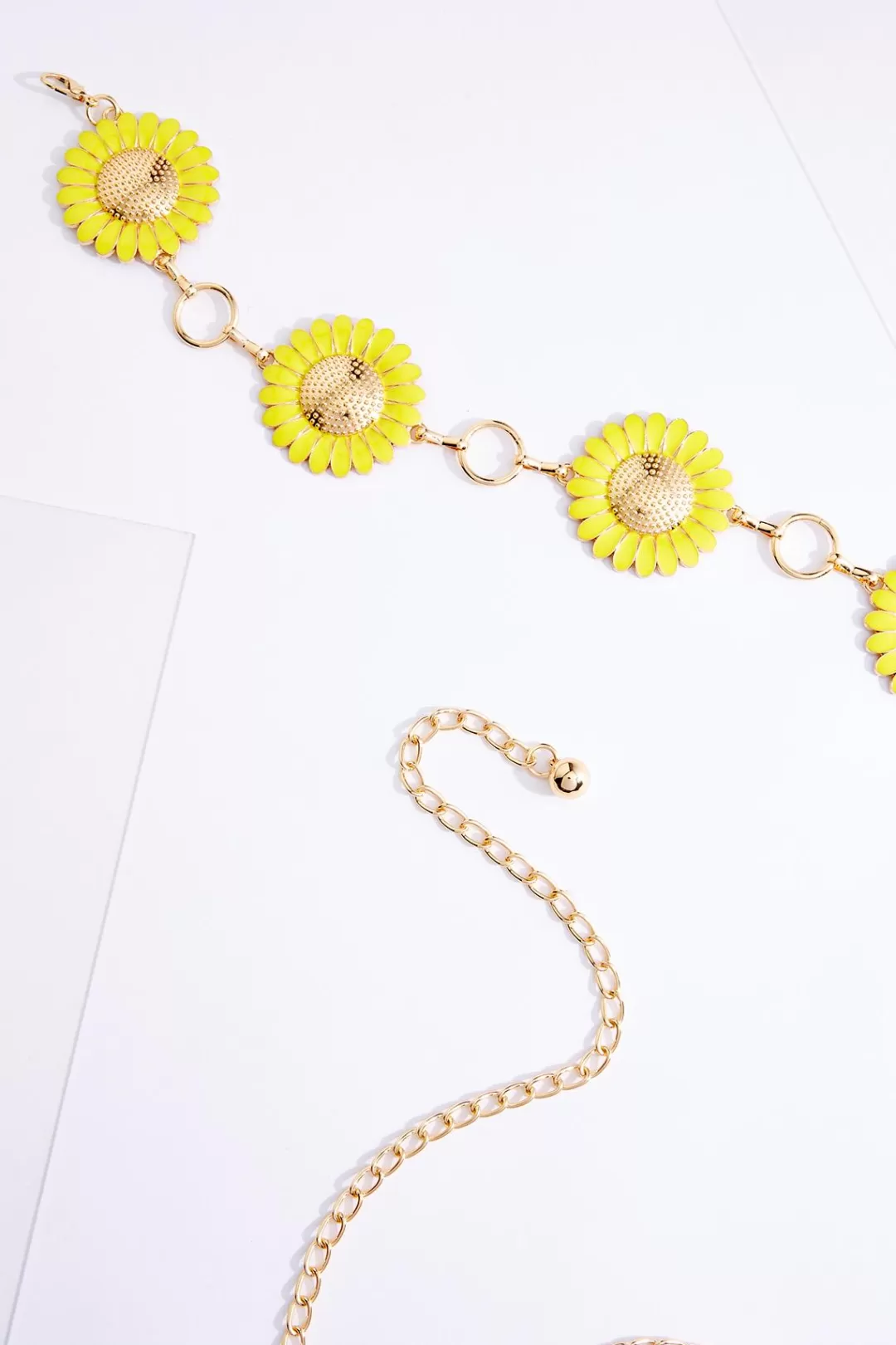 Cato Belts | Plus Size Sunflower Chain Belt