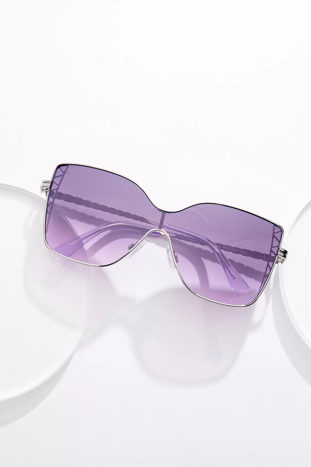 Cato Sunglasses | Purple Lens Metal Sunglasses