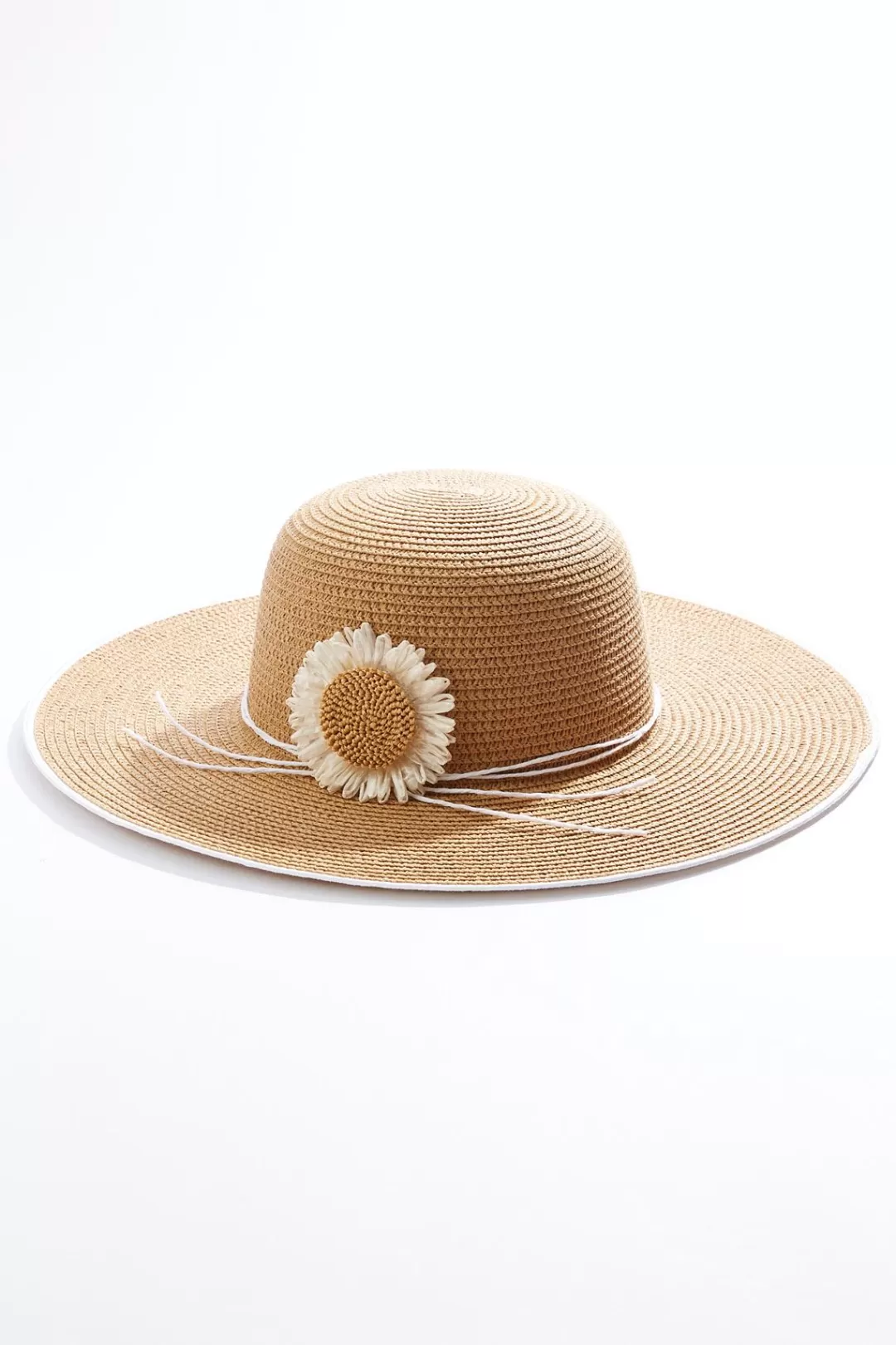 Cato Hats & Hair | Raffia Flower Straw Floppy Hat