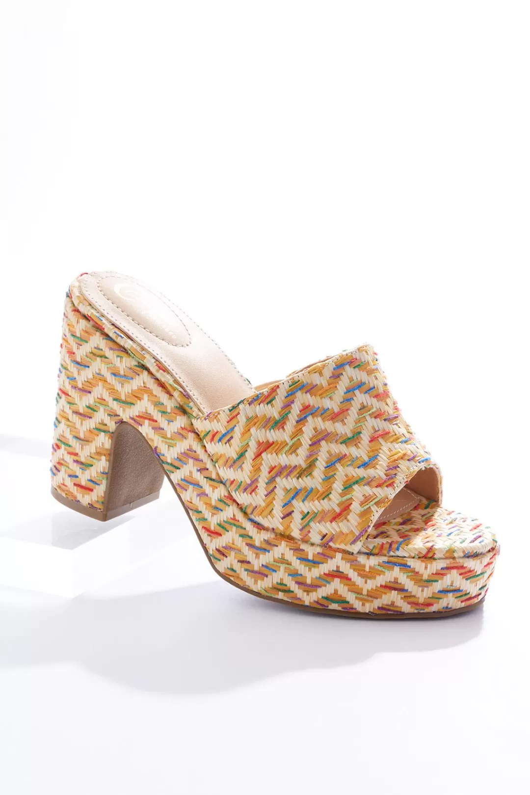 Cato Sandals | Heels | Raffia Wrapped Platform Sandals