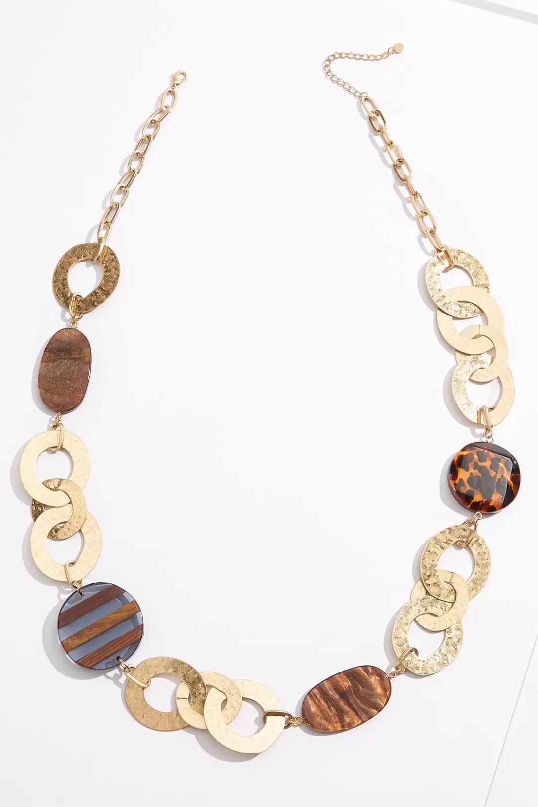 Cato Necklaces | Resin Linked Long Necklace