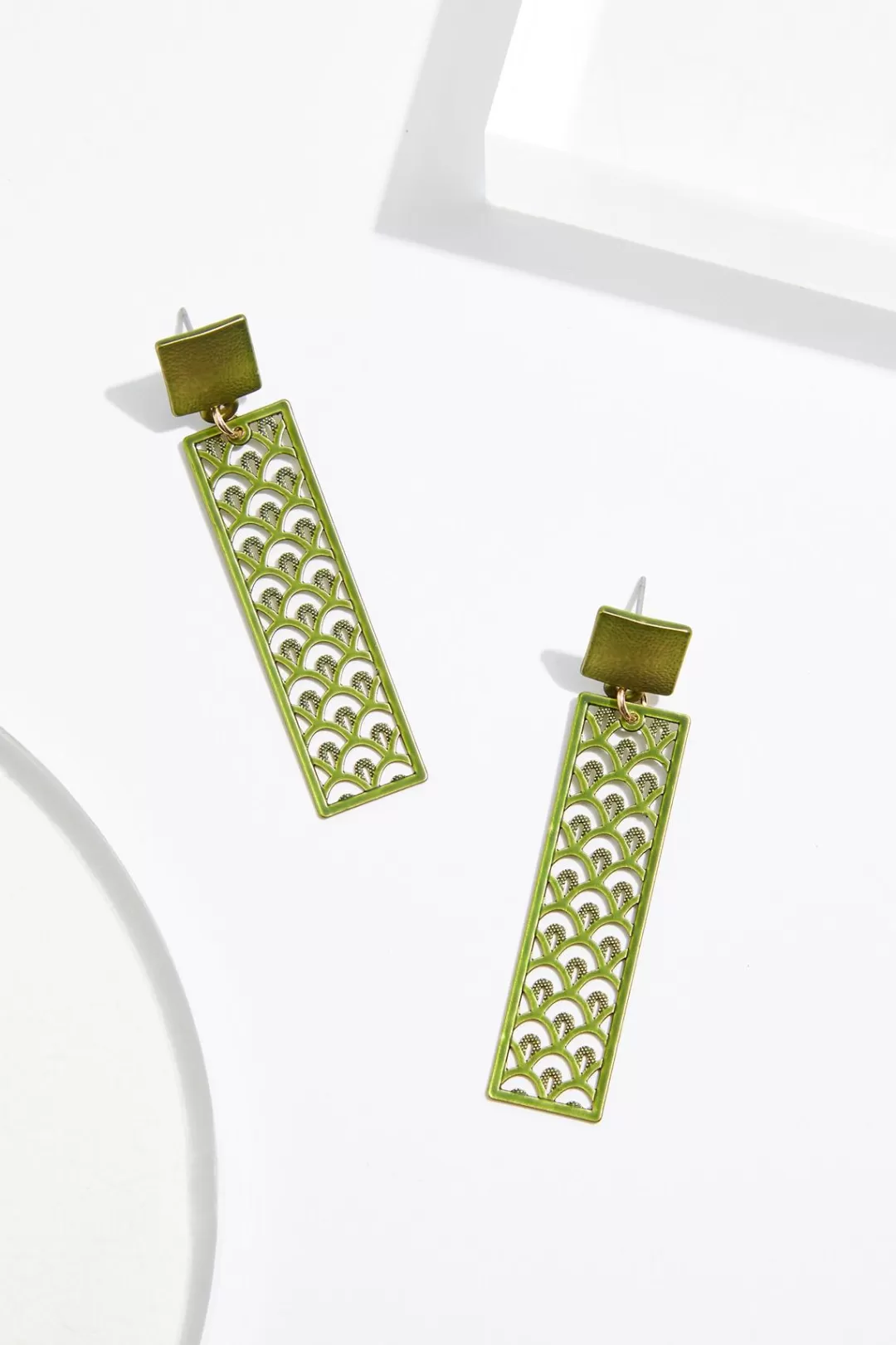 Cato Earrings | Rubber Filigree Post Earrings