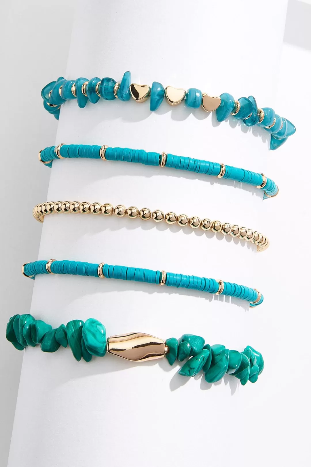 Cato Bracelets | Rubber Shell Multi Bracelet Set