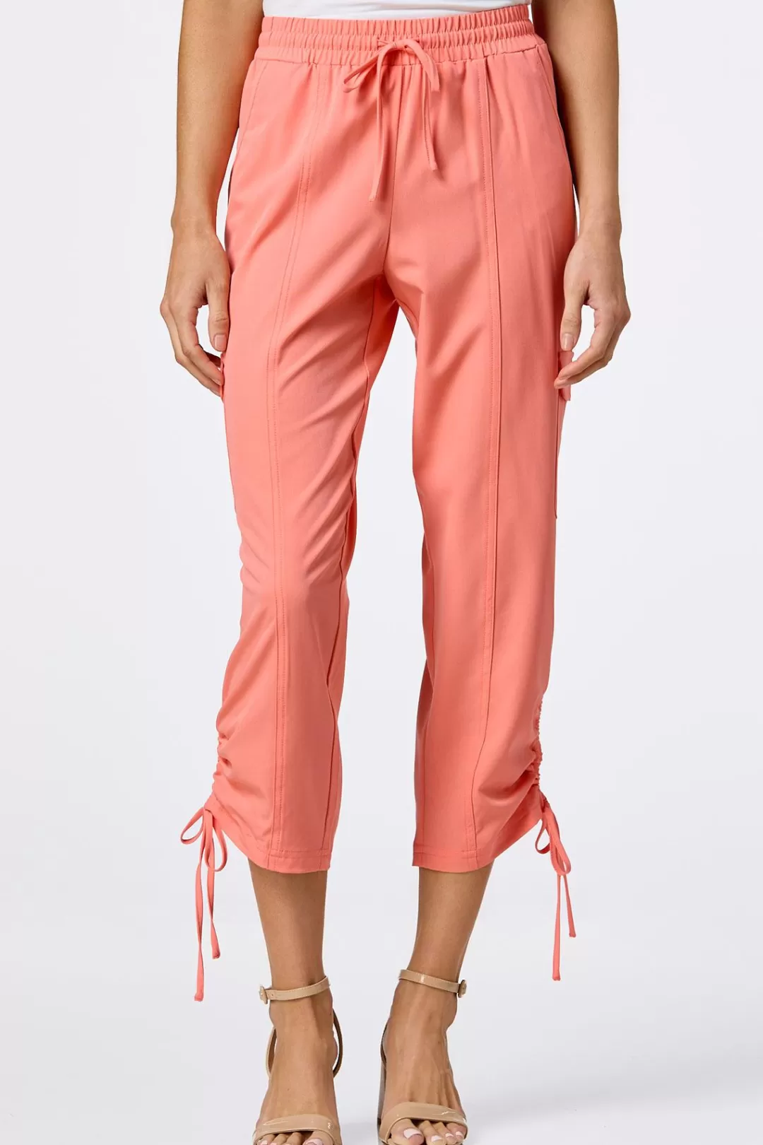 Cato Pants | Ruched Drawstring Cargo Pants